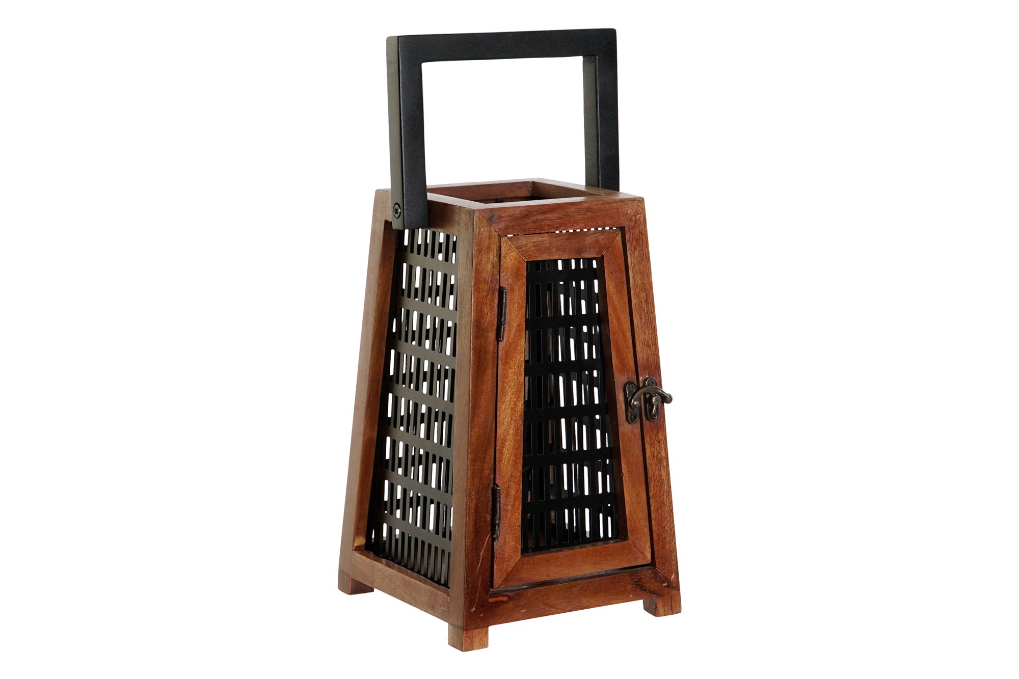 PORTAVELA MANGO METAL 15X15X26 NEGRO