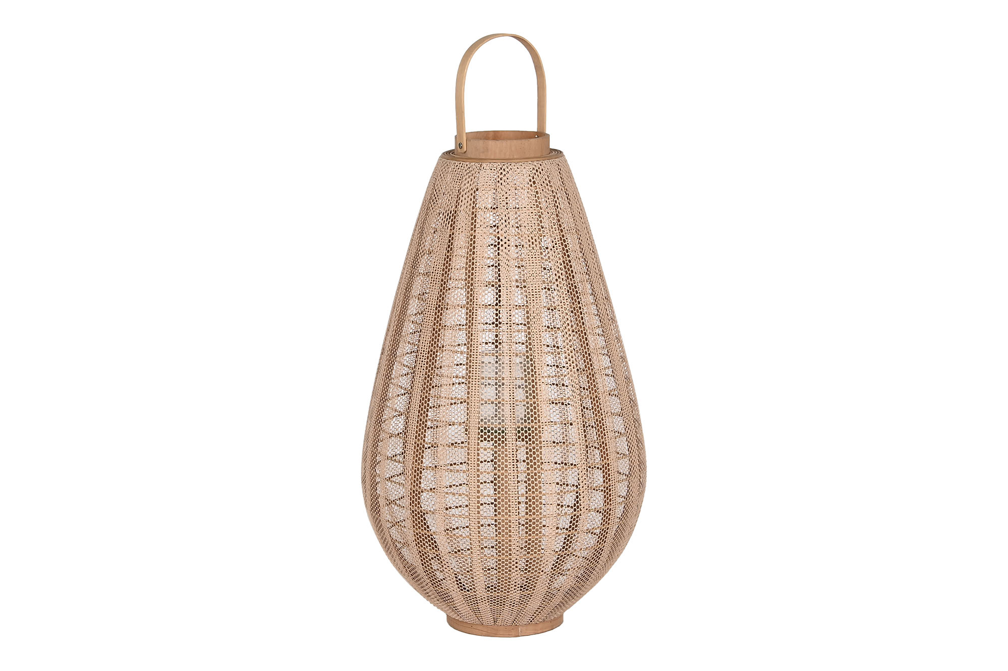 PORTAVELA MADERA LINO 40X40X70 MARRON