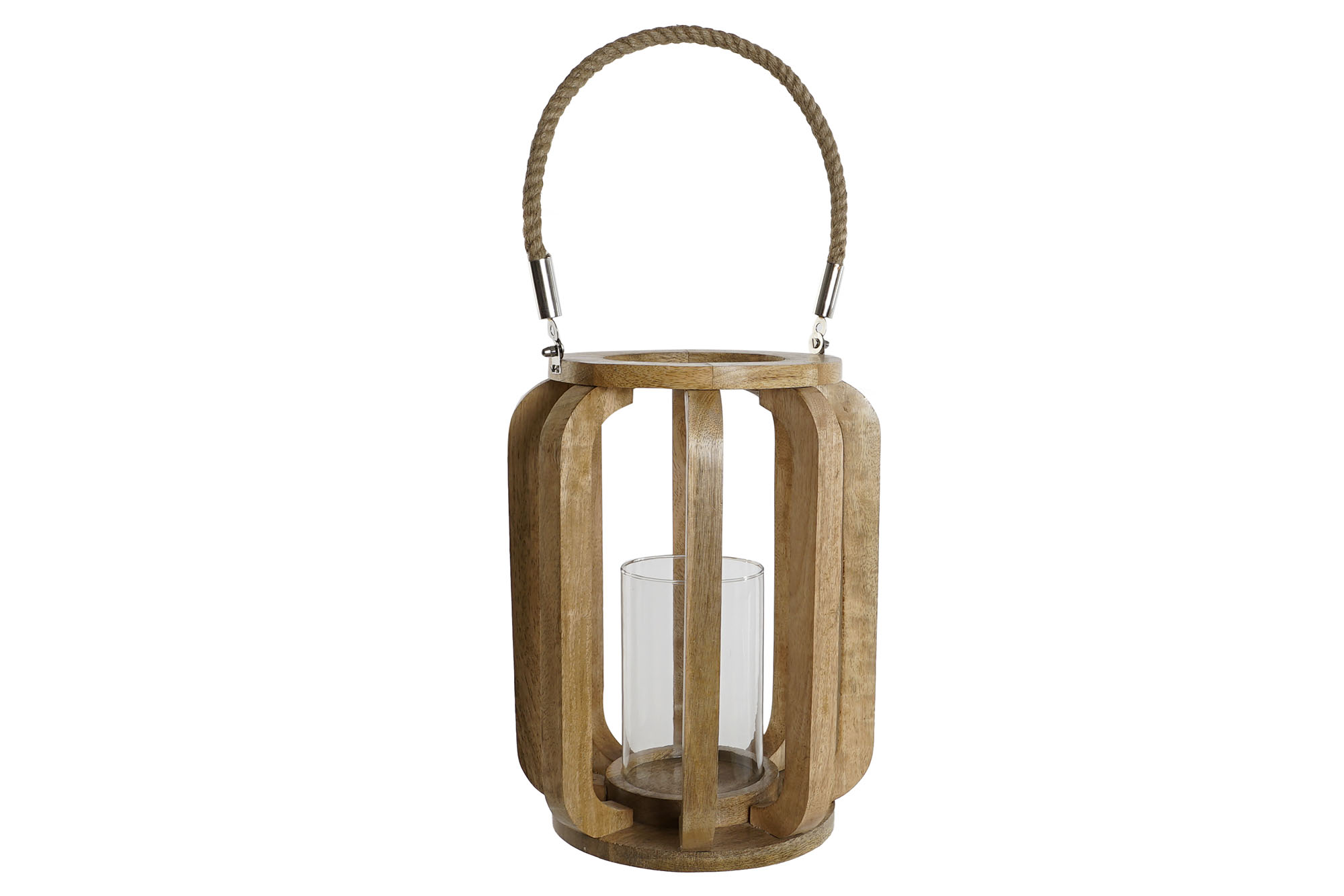 PORTAVELA MANGO CRISTAL 25X25X35 NATURAL