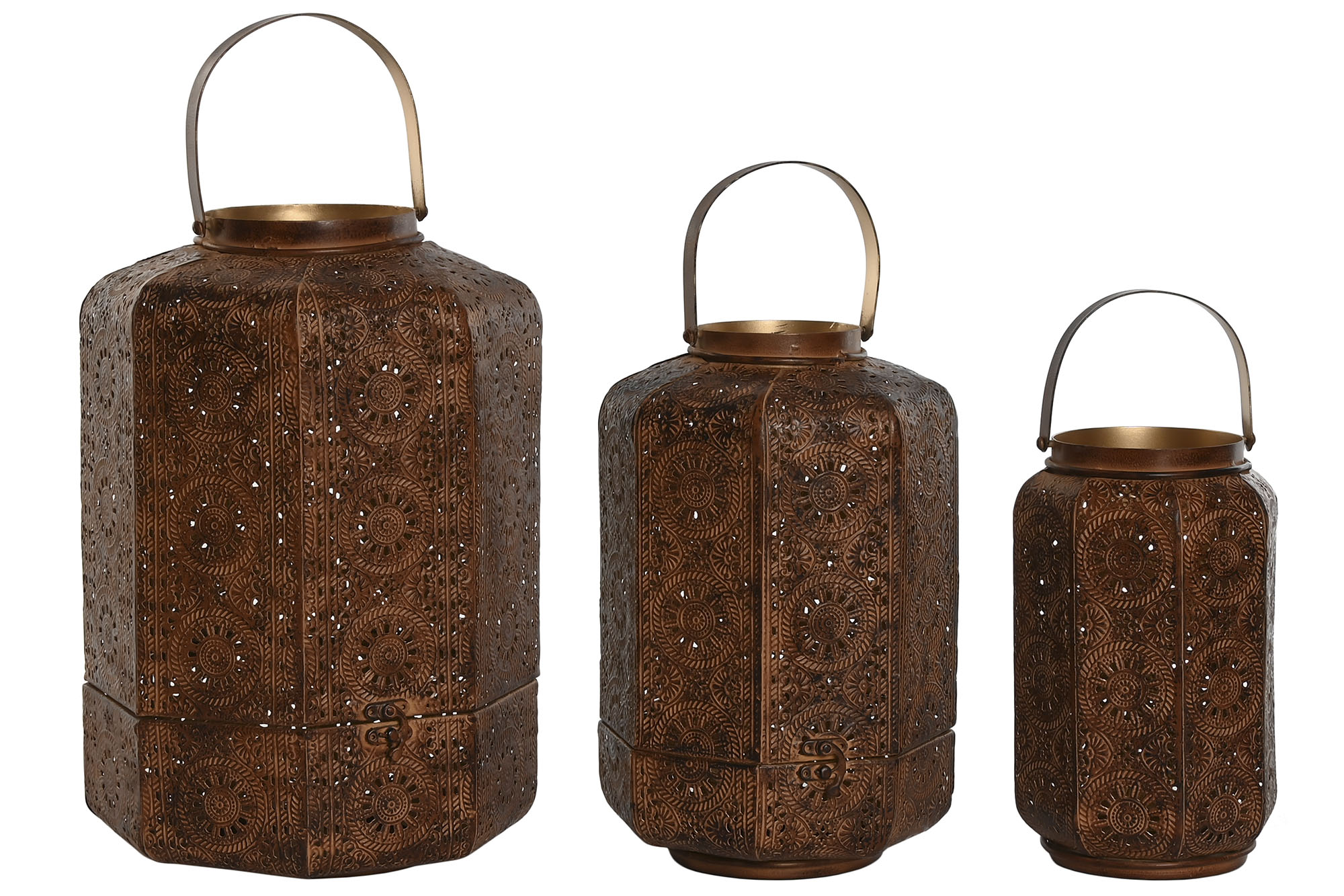 PORTAVELA SET 3 METAL 26X26X38,5 32CM/26CM