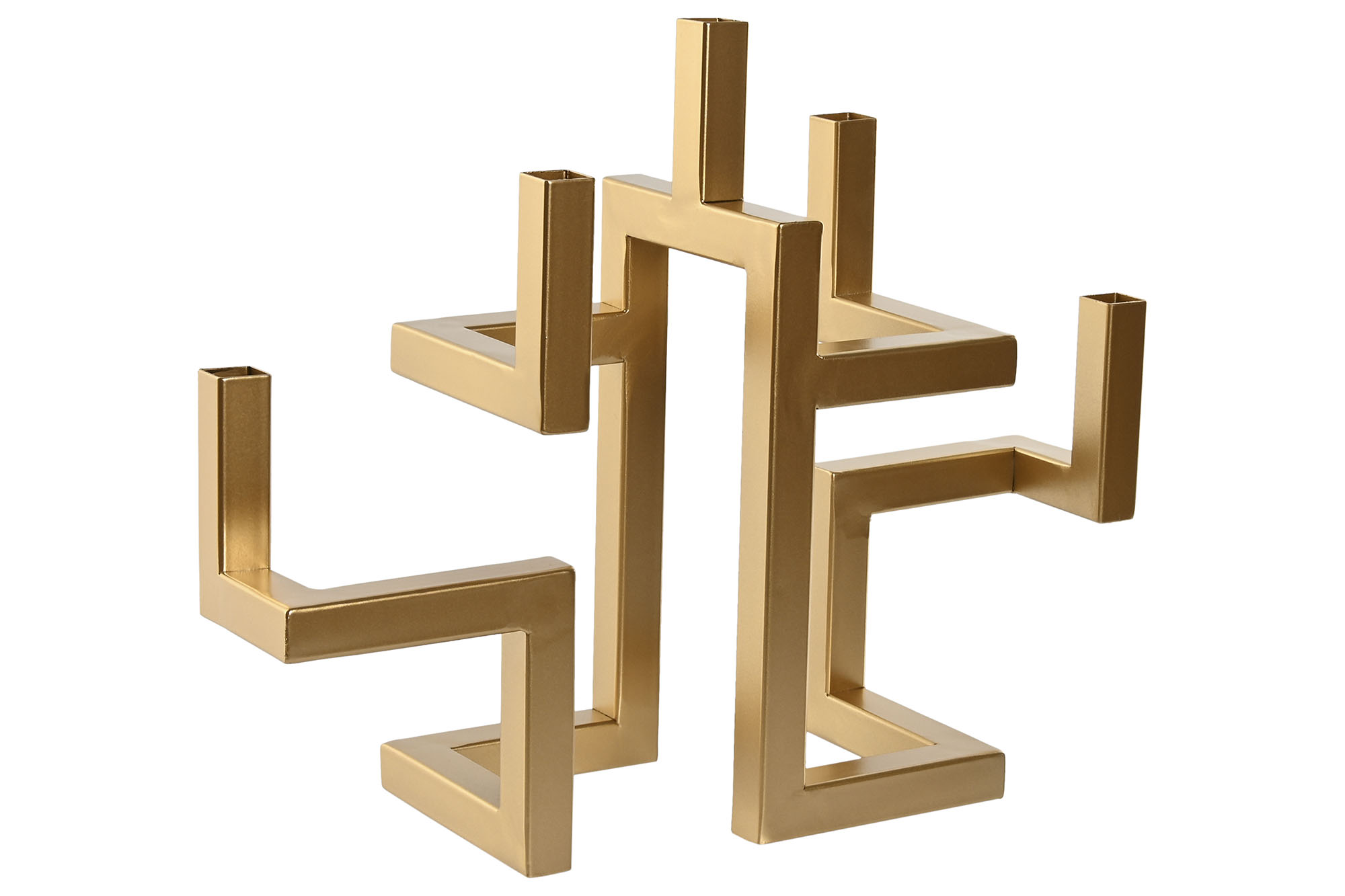 CANDELABRO METAL 38X12X29 DORADO