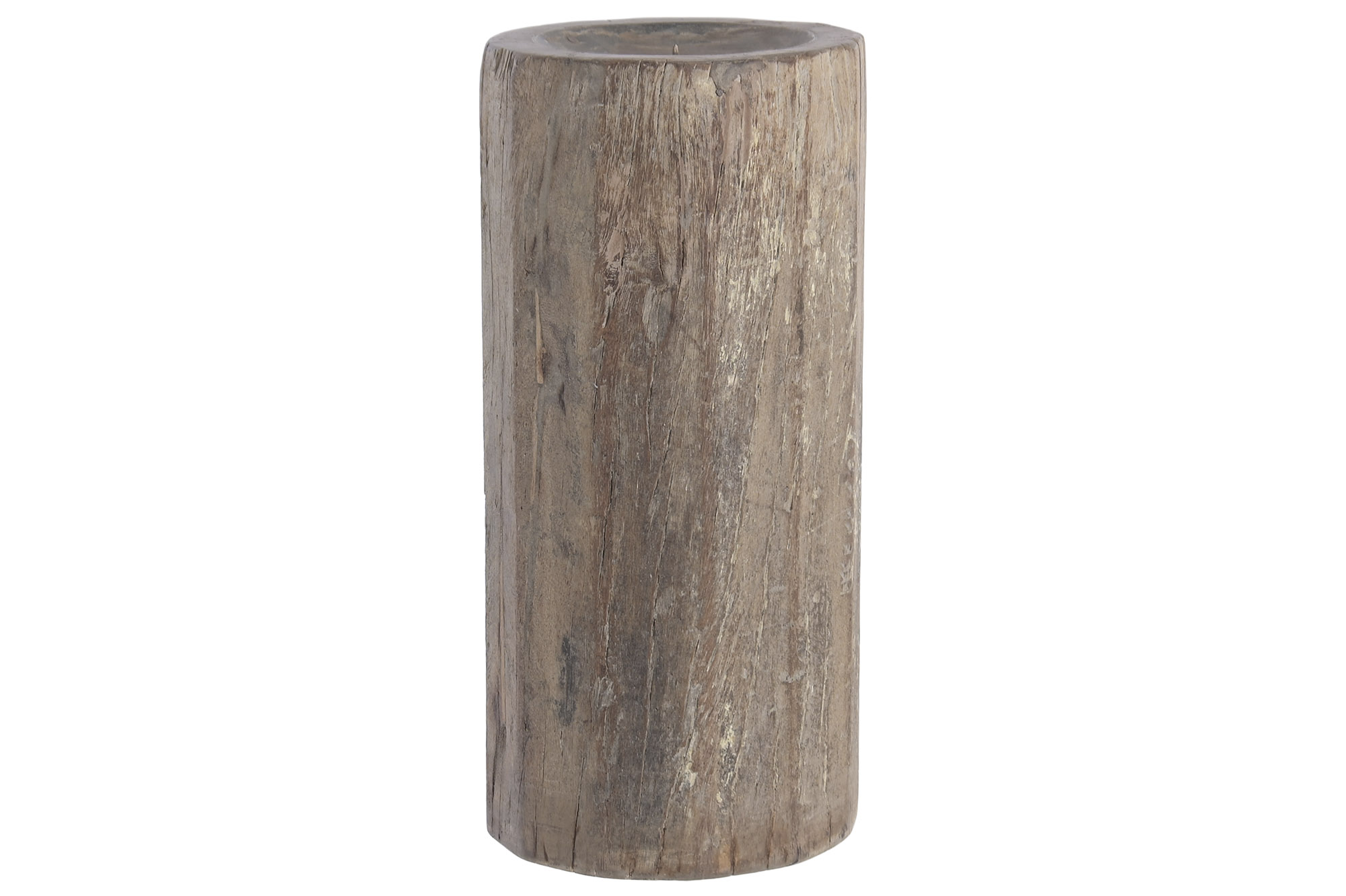 PORTAVELA MADERA RECICLADA 20X20X38 COLUMNA