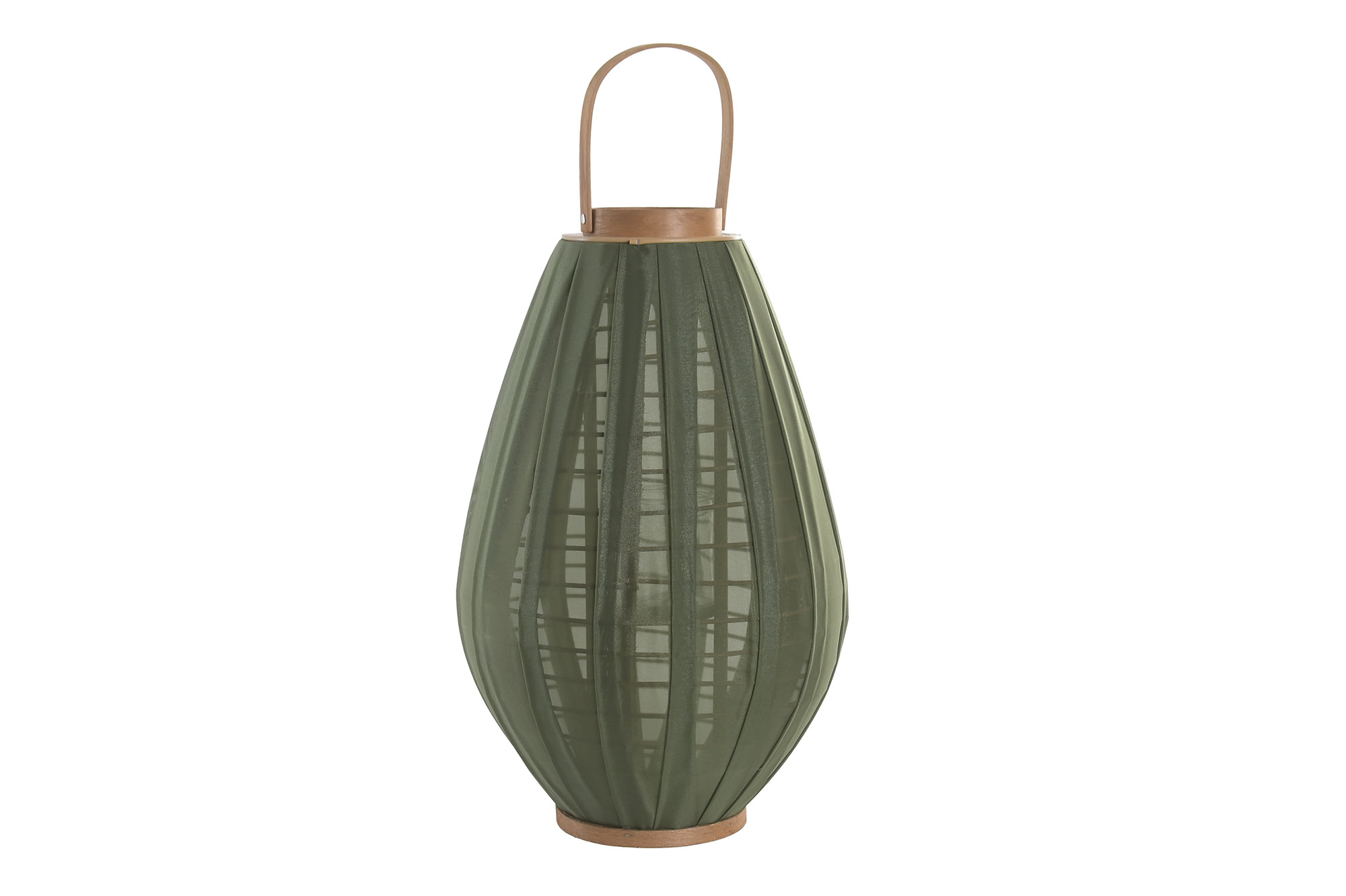PORTAVELA BAMBU ALGODON 35X35X55 VERDE