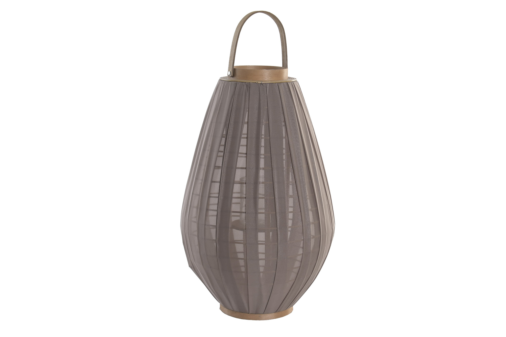 PORTAVELA BAMBU ALGODON 34X34X55 MARRON