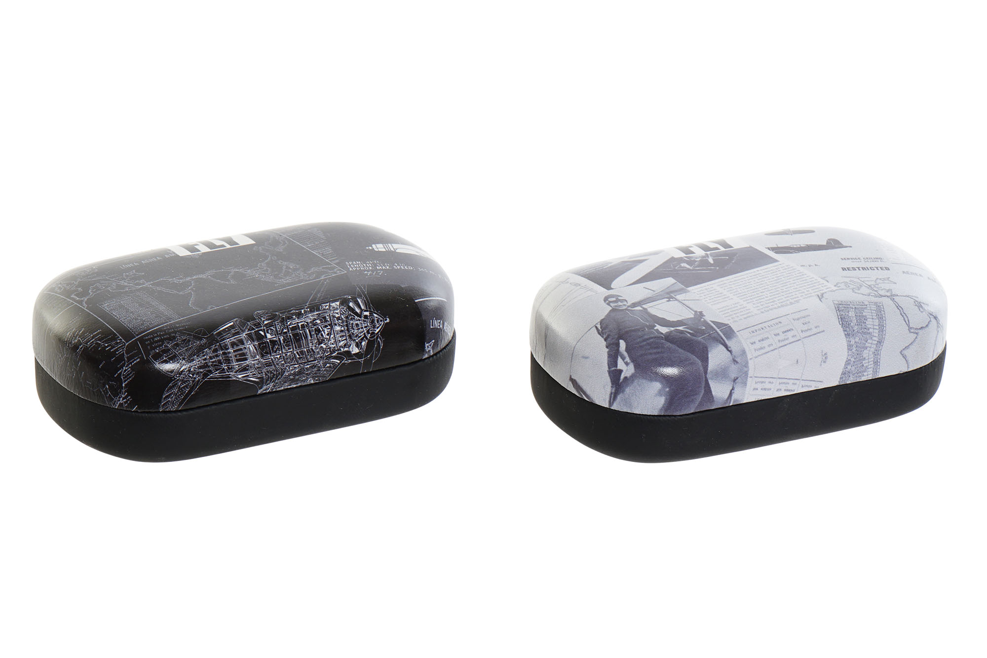 ESTUCHE LENTILLAS PU METAL 9,6X5,7X3 2 SURT.