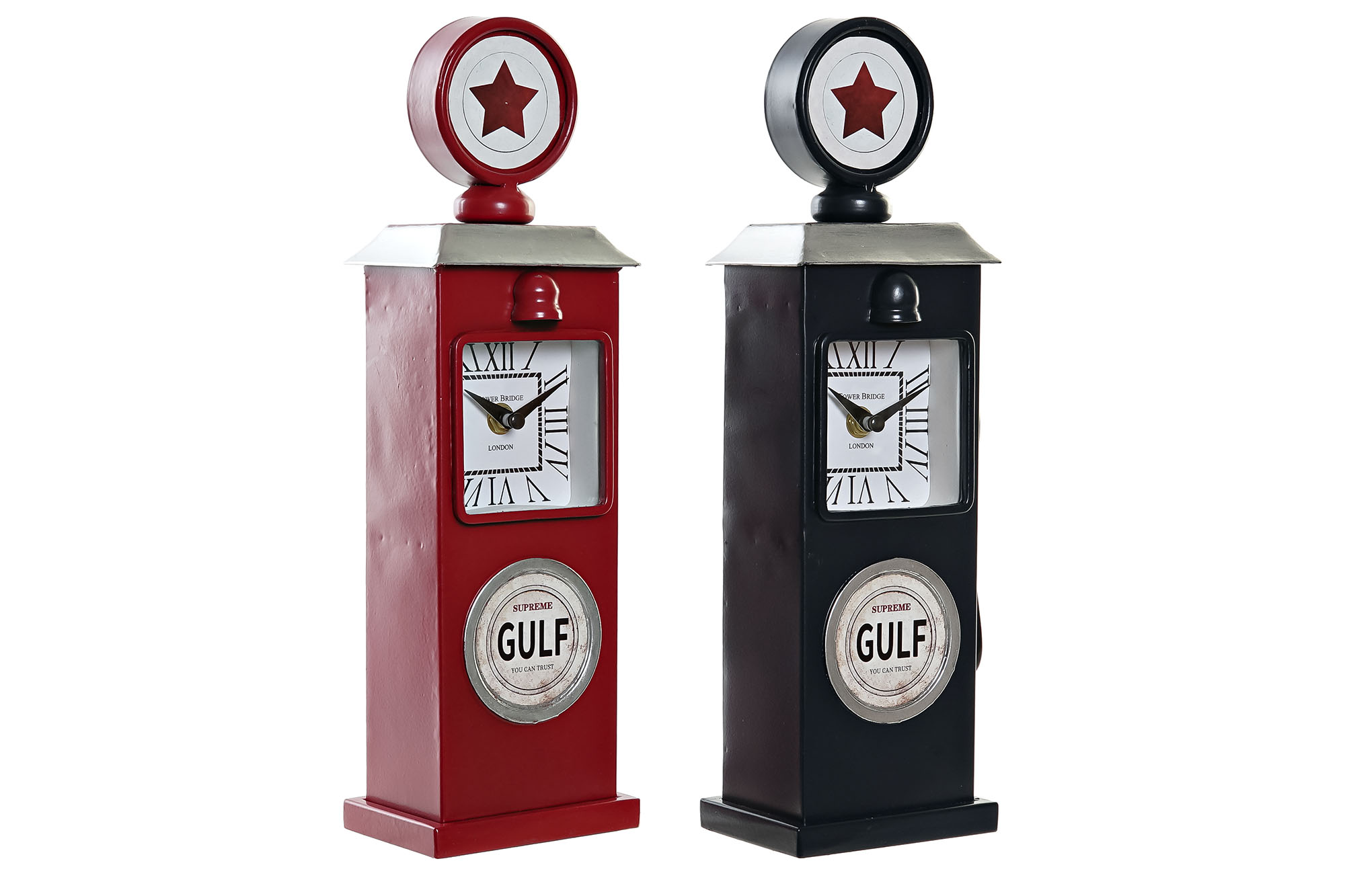 RELOJ SOBREMESA HIERRO 12X8X35 GASOLINA 2 SURT.