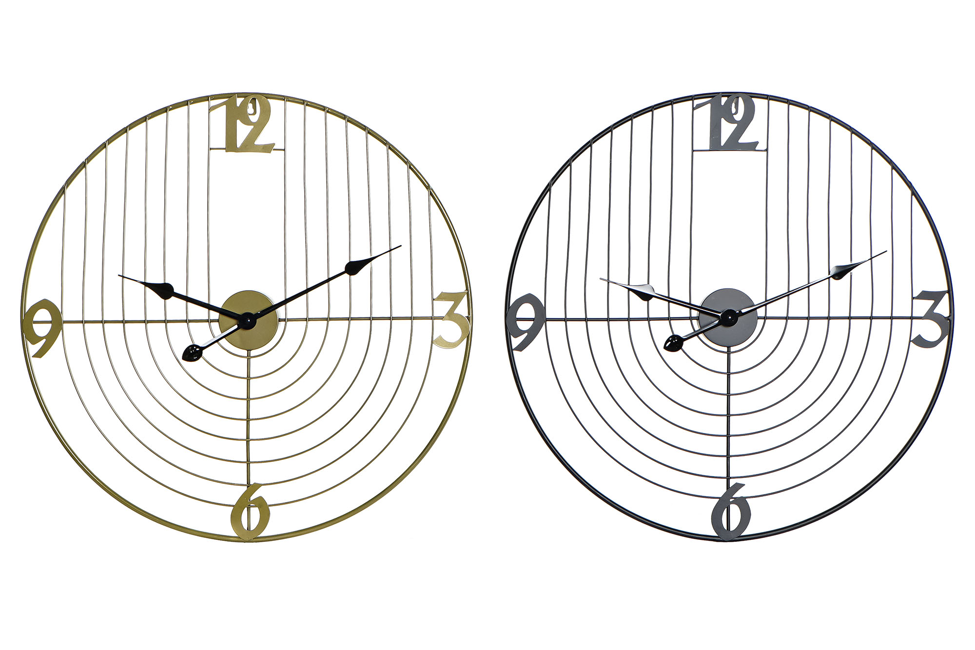 RELOJ PARED METAL 60X3X60 2 SURT.