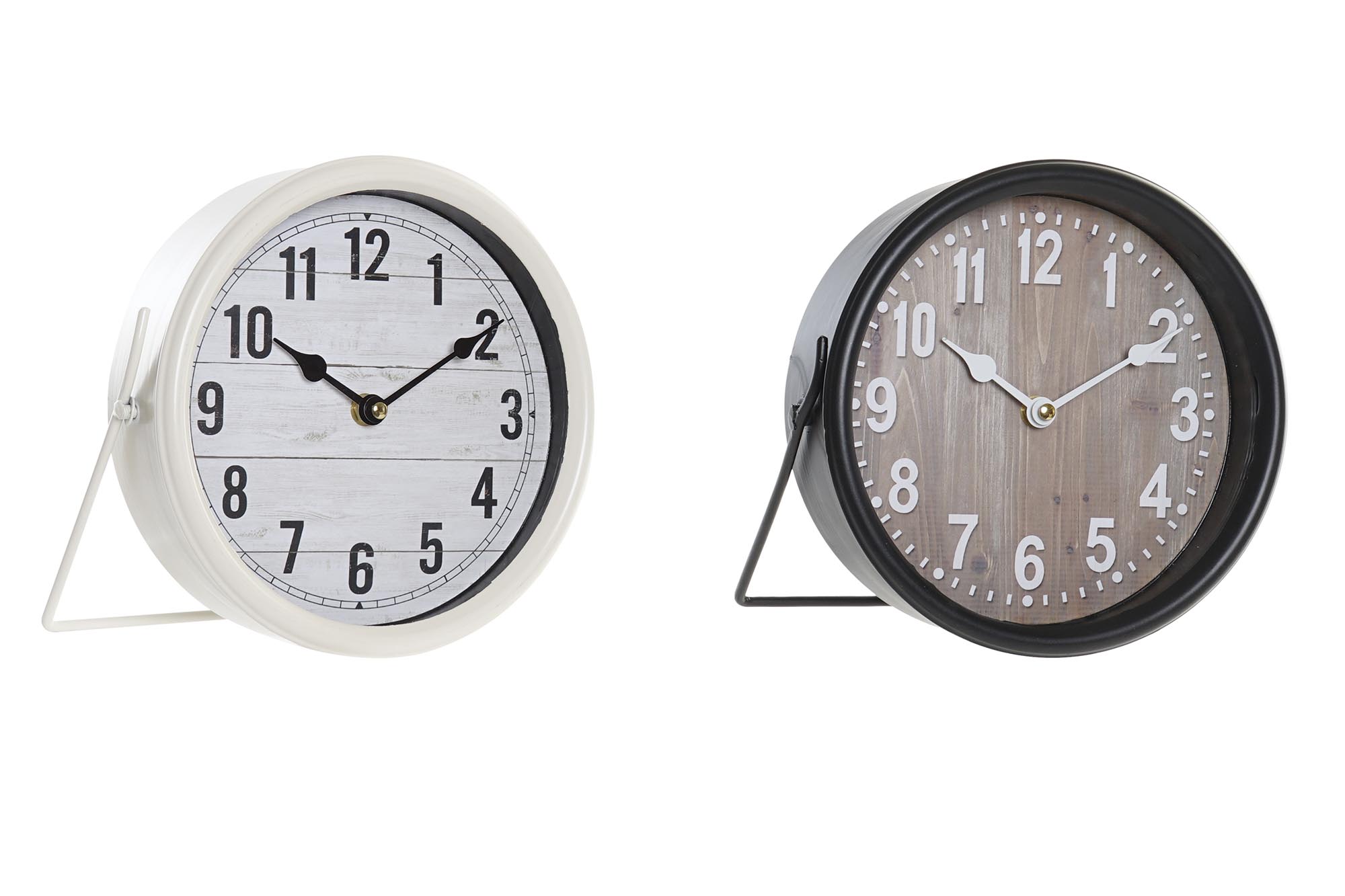 RELOJ SOBREMESA HIERRO CRISTAL 20X5,5X20 2 SURT.