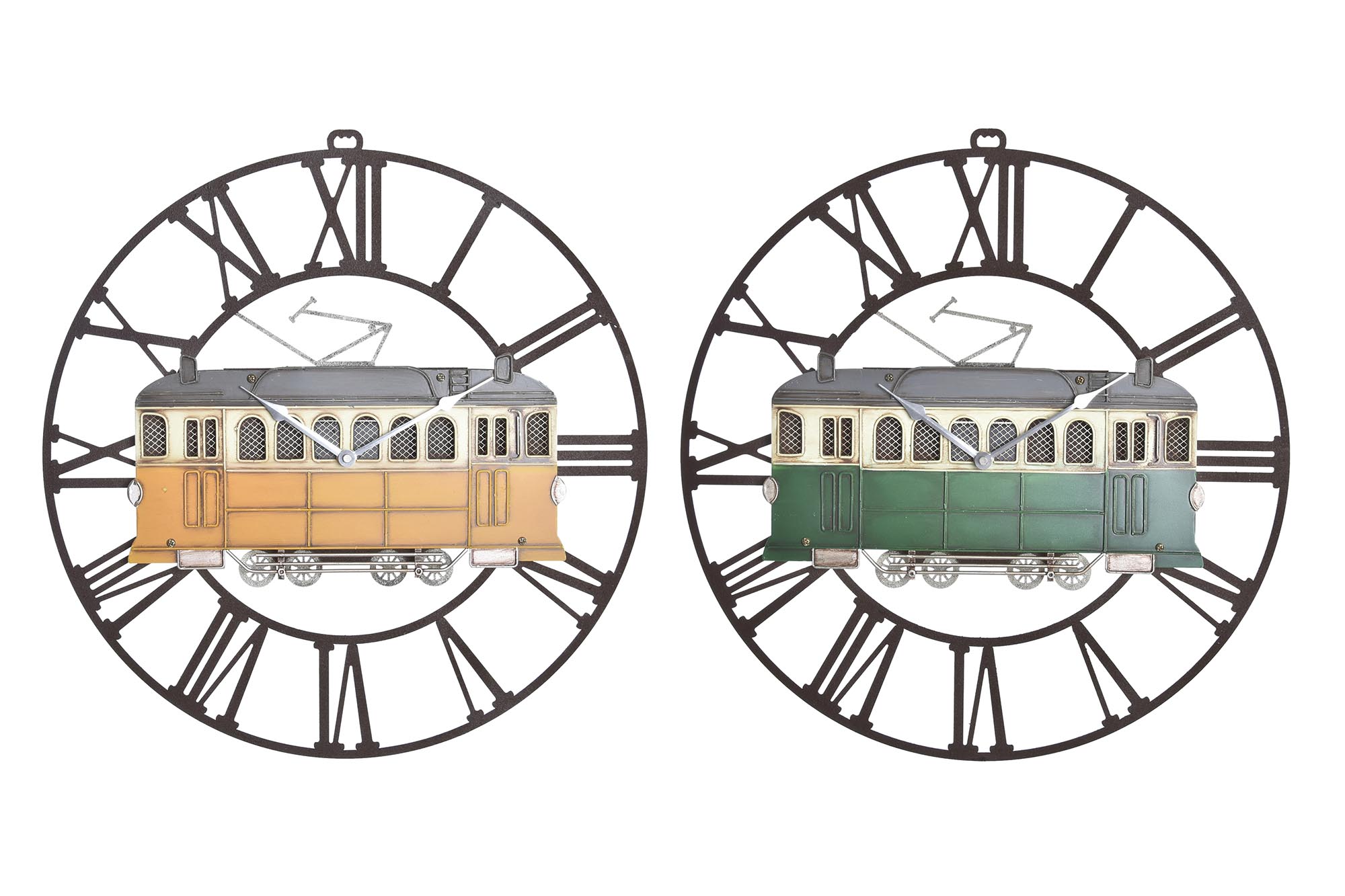 RELOJ PARED METAL 49,5X3,5X48 TRANVIA 2 SURT.