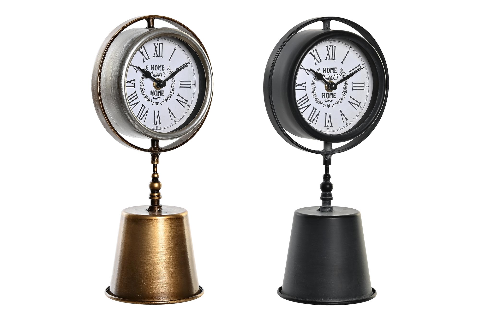 RELOJ SOBREMESA HIERRO CRISTAL 16X11,5X32 2 SURT.