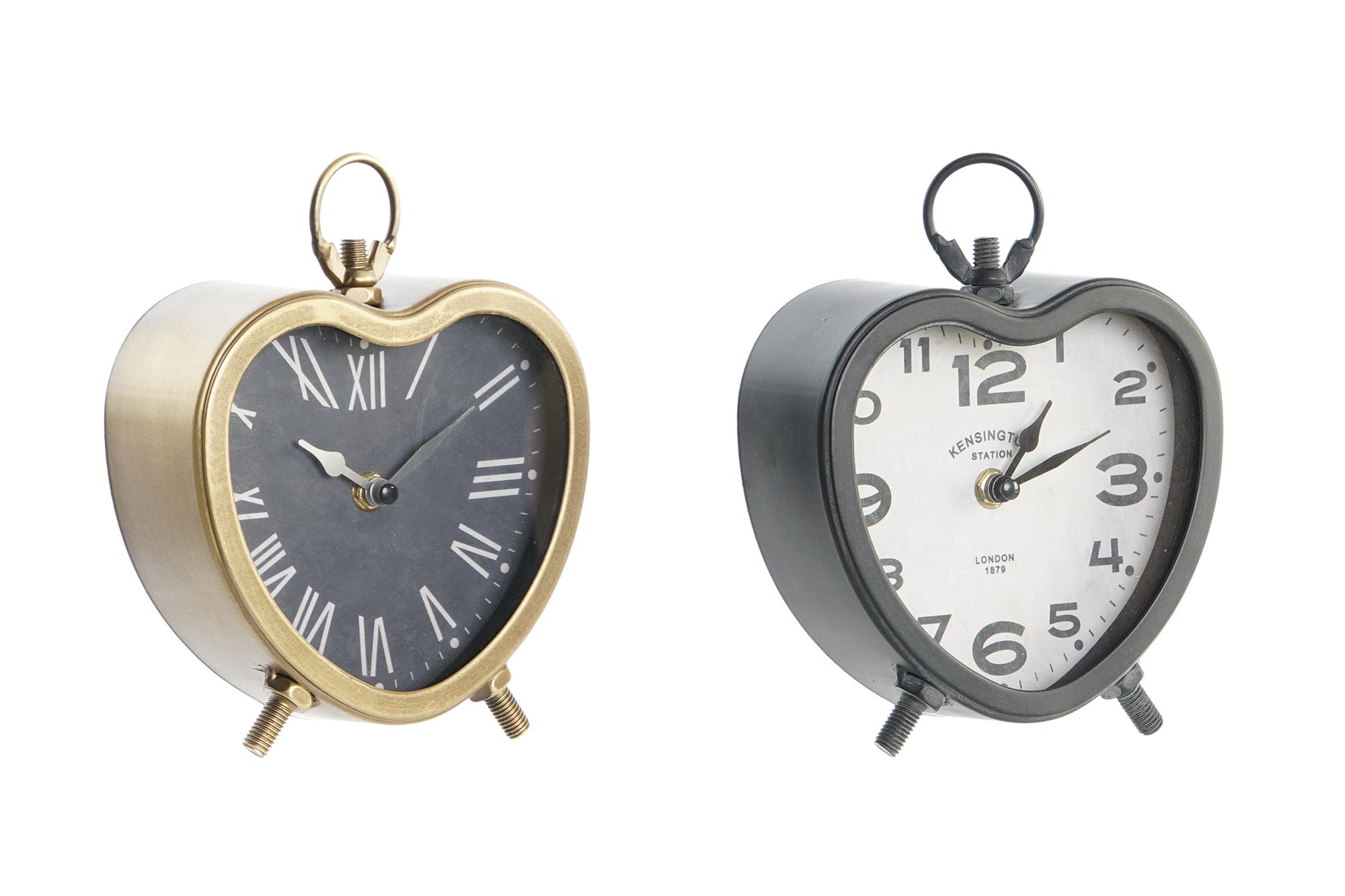 RELOJ SOBREMESA HIERRO 16X6X19,5 2 SURT.