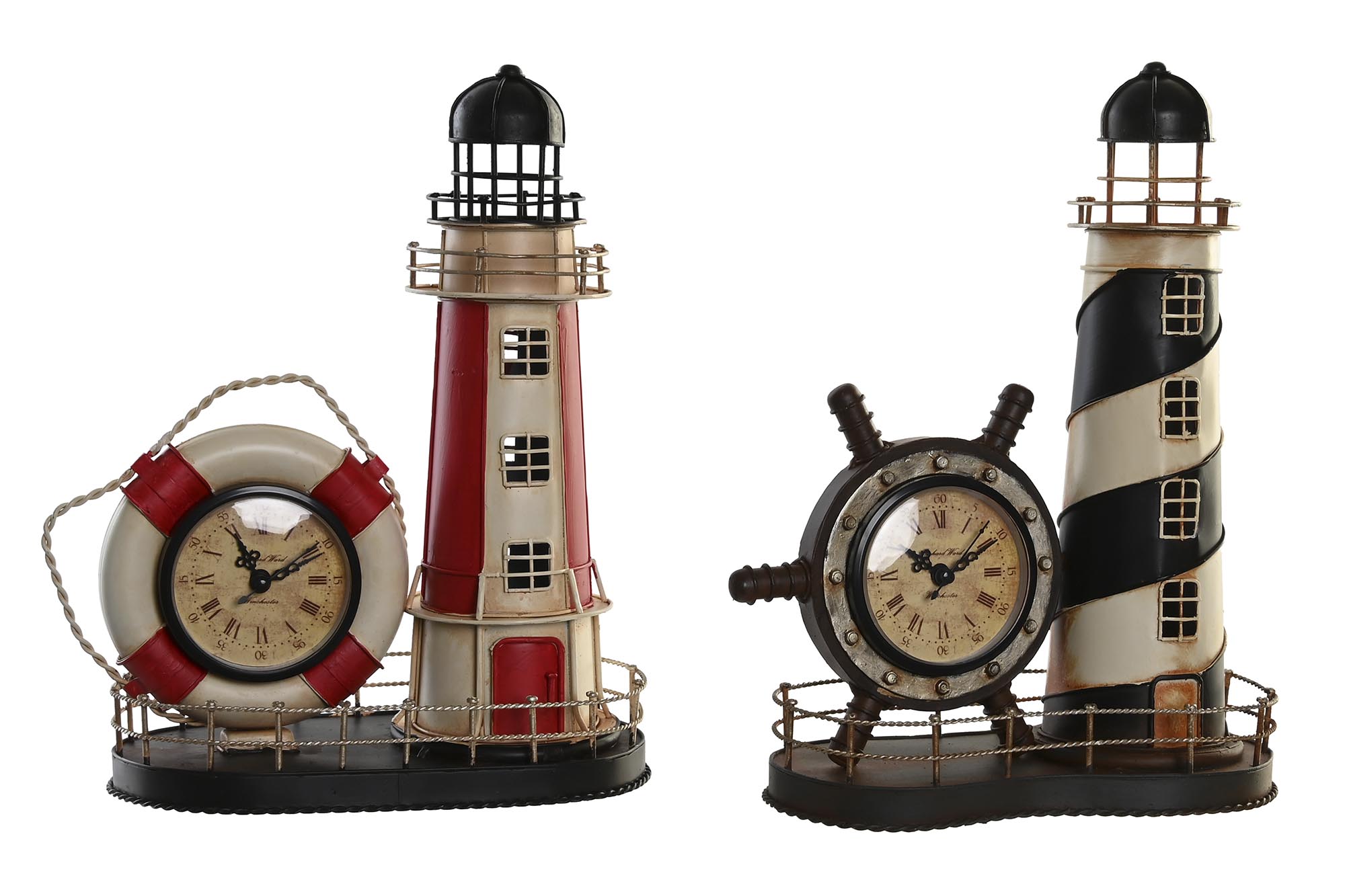 RELOJ METAL 25,5X14X32,5 FARO 2 SURT.