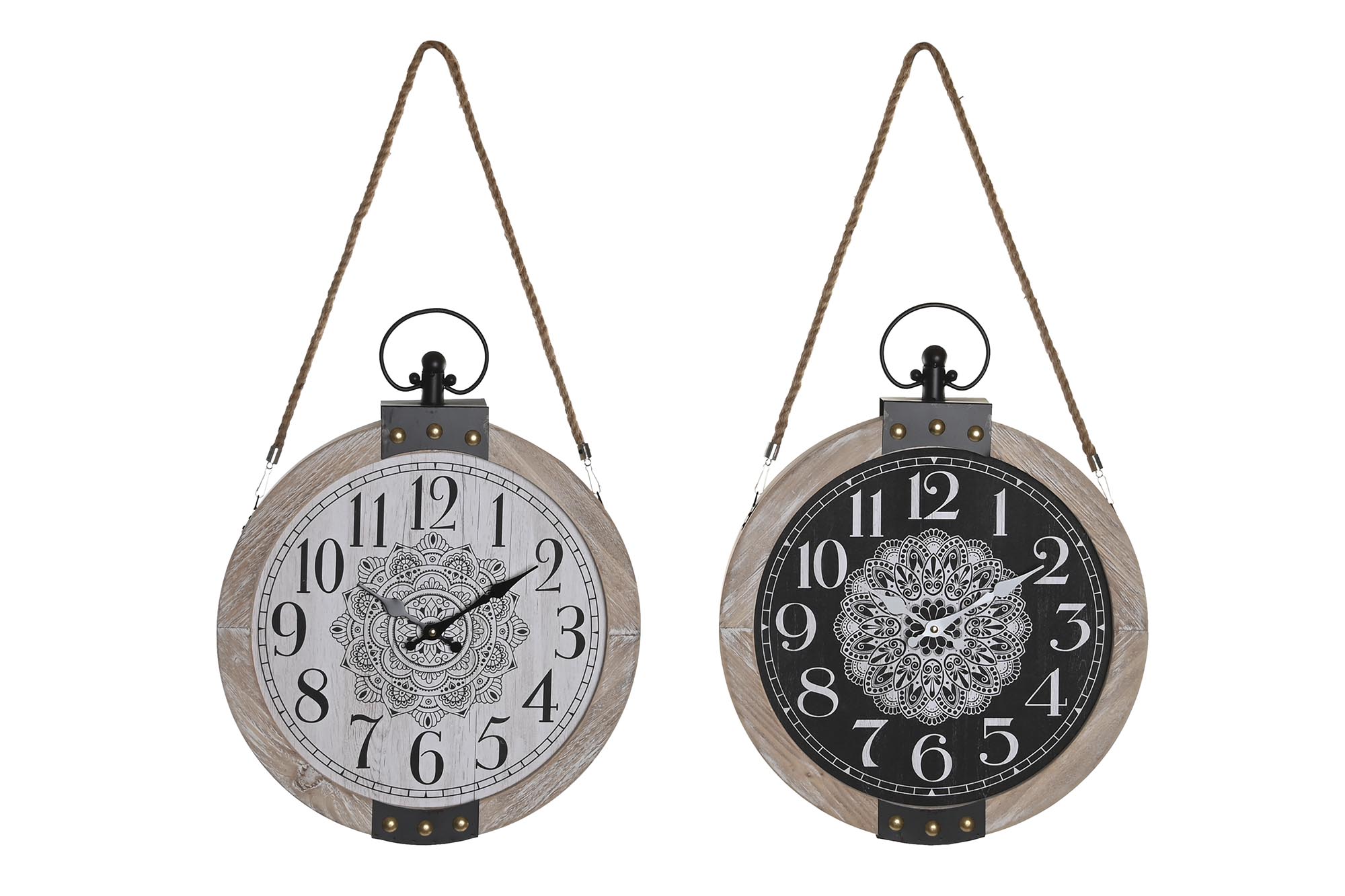 RELOJ SOBREMESA MDF 40X6,5X50 MANDALA 2 SURT.