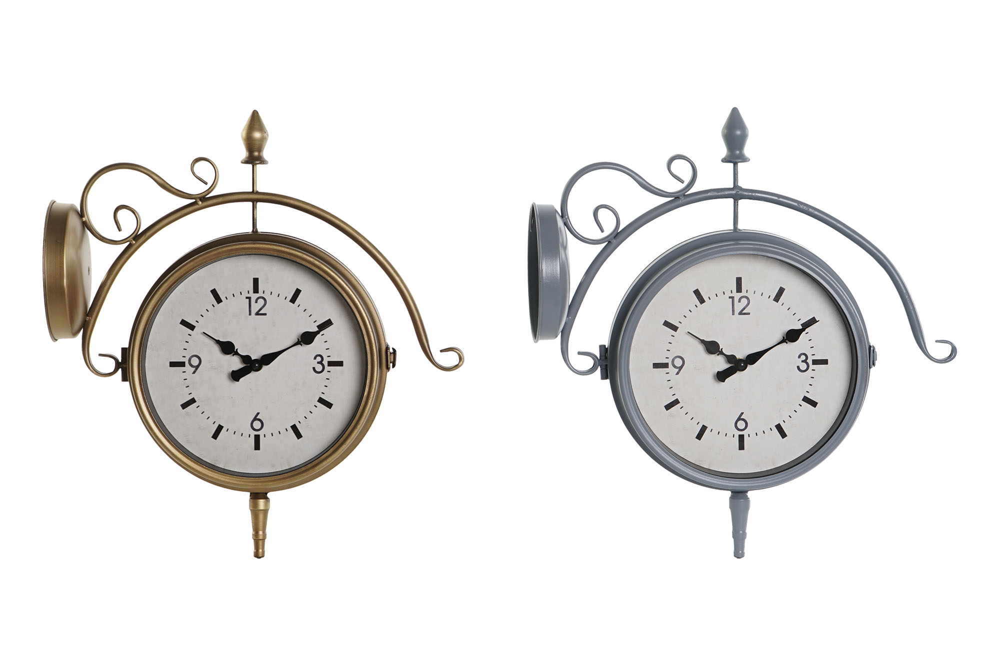 RELOJ PARED HIERRO 43X14,5X47 ESTACION 2 SURT.