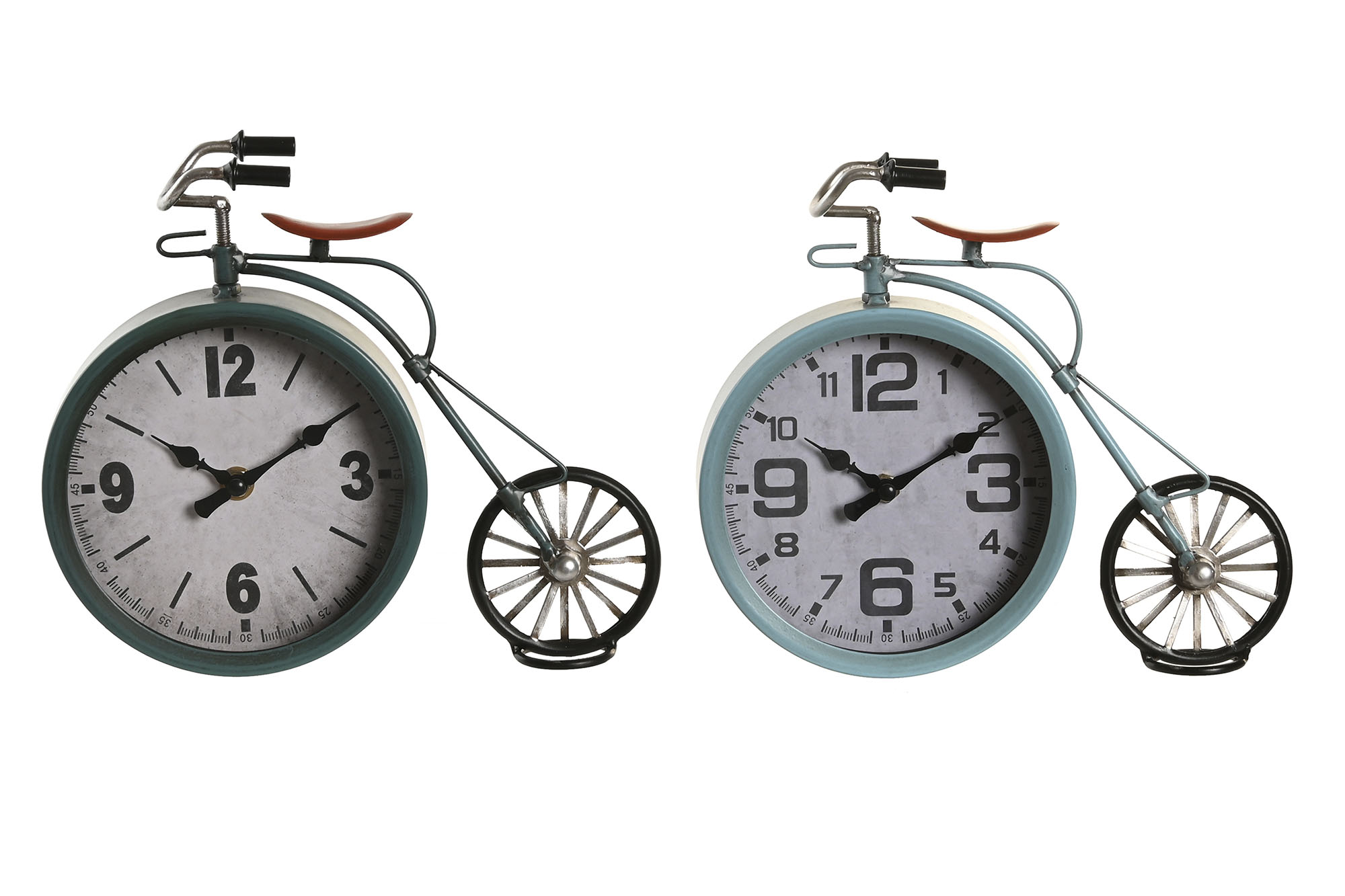 RELOJ SOBREMESA HIERRO 24X8X21 BICICLETA 2 SURT.