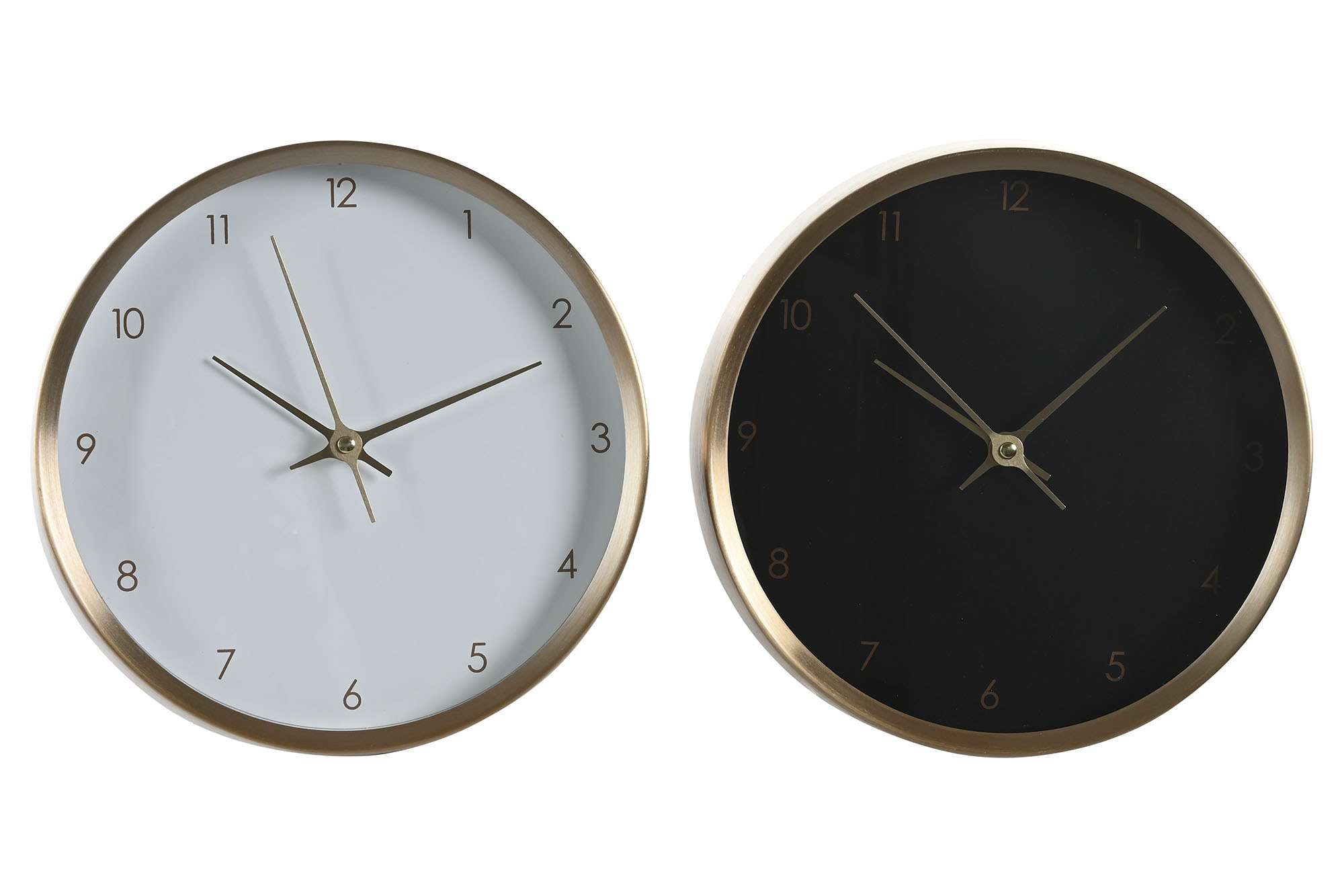 RELOJ PARED ALUMINIO 25,7X4,2X25,7 CHIC 2 SURT.