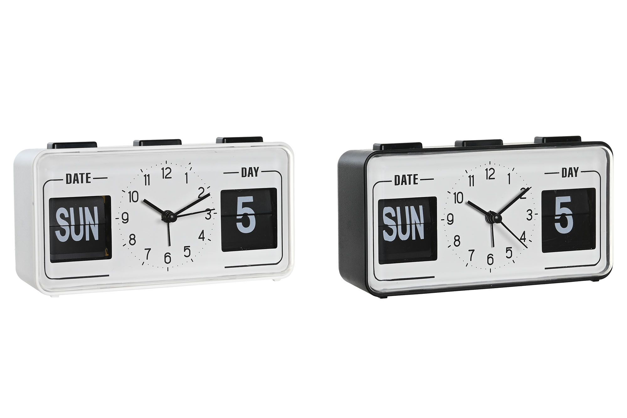 RELOJ DESPERTADOR PVC 17X5X9 2 SURT.