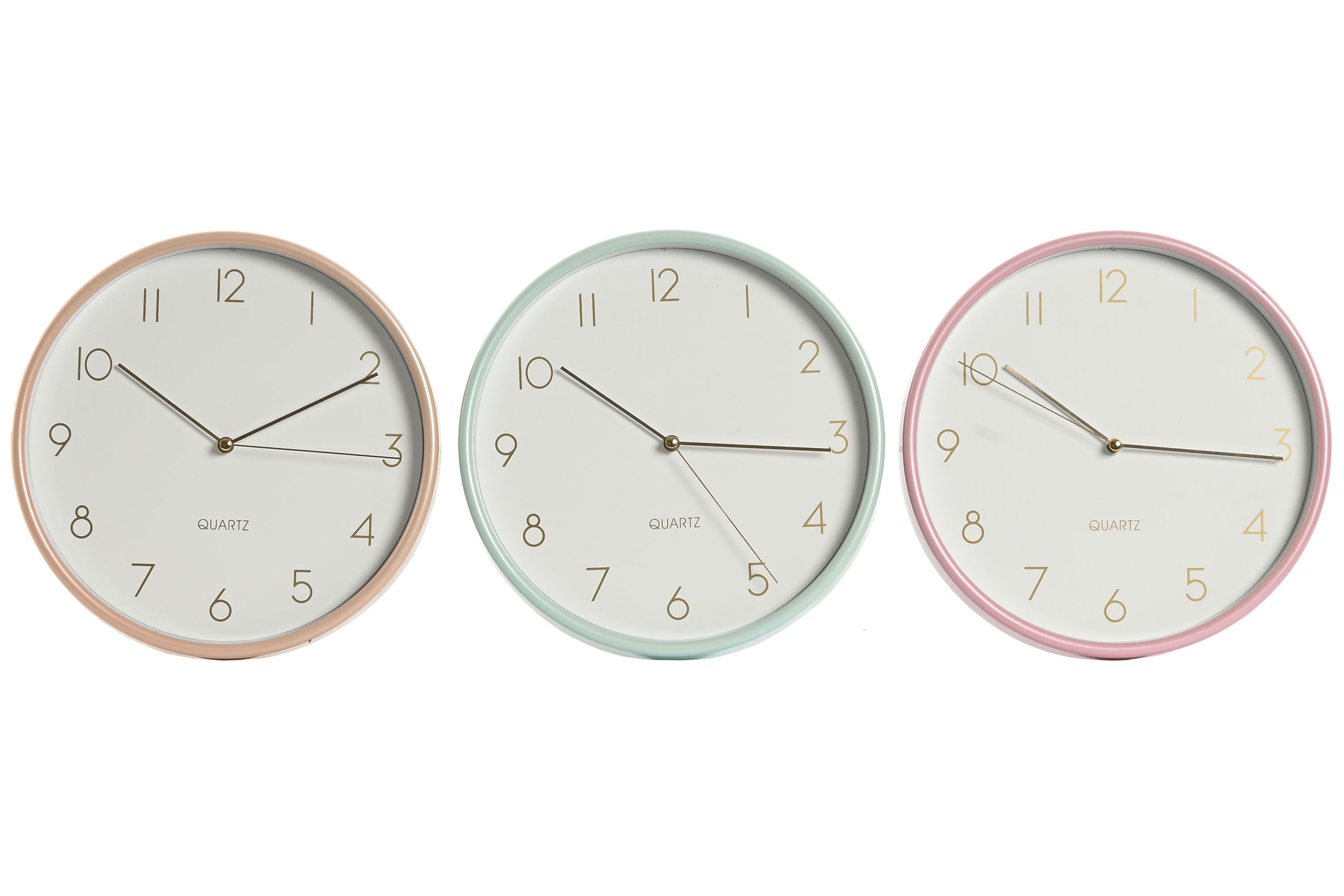 RELOJ PARED PVC 25,5X4,3X25,5 3 SURT.