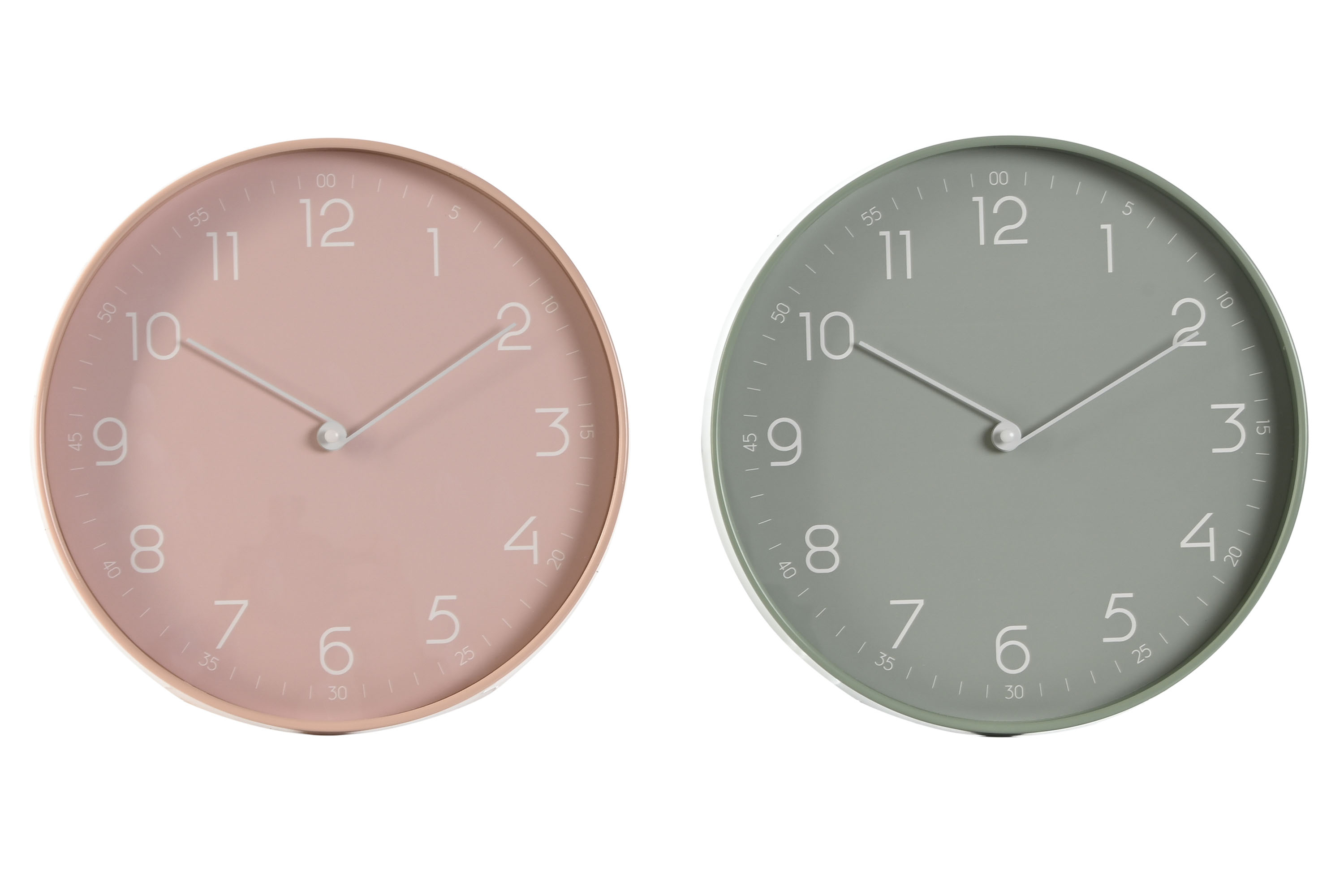 RELOJ PARED PVC 30X4X30 SILENCIOSO 2 SURT.