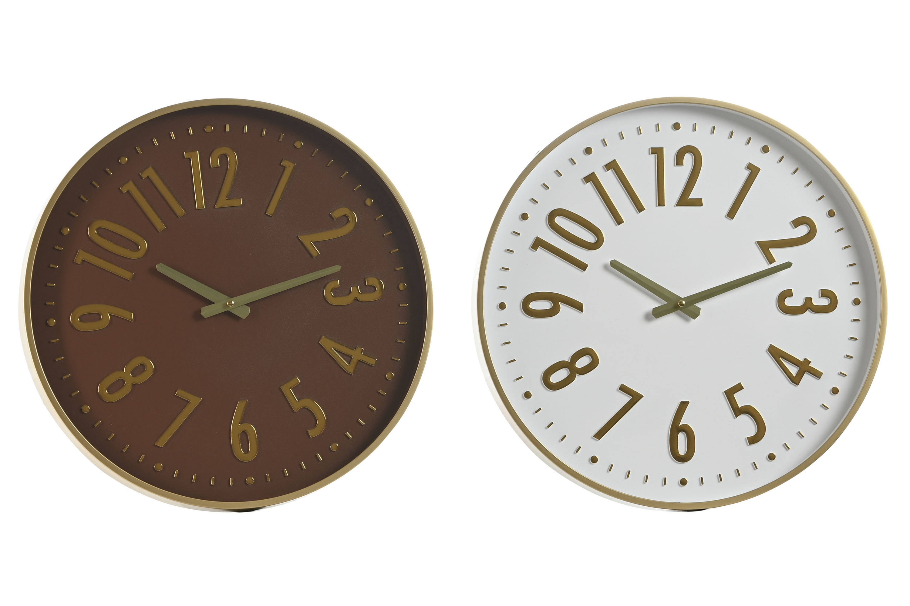 RELOJ PARED PVC 45X4X45 SILENCIOSO 2 SURT.