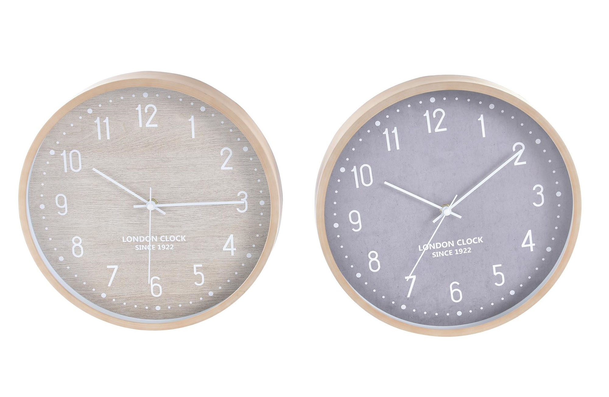 RELOJ PARED PVC 30X4X30 2 SURT.