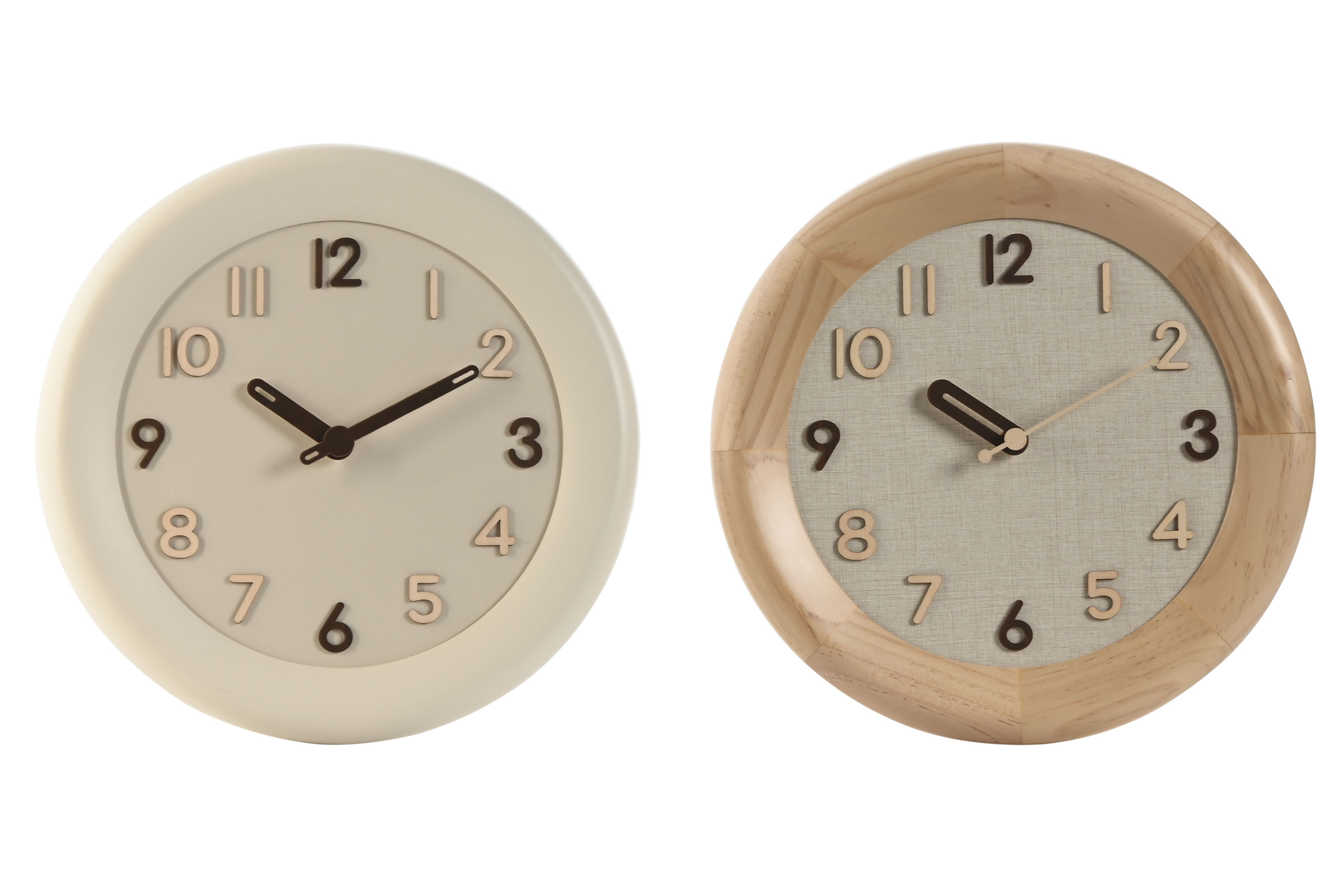 RELOJ PARED MADERA 30X5X30 3D SILENCIOSO 2 SURT.