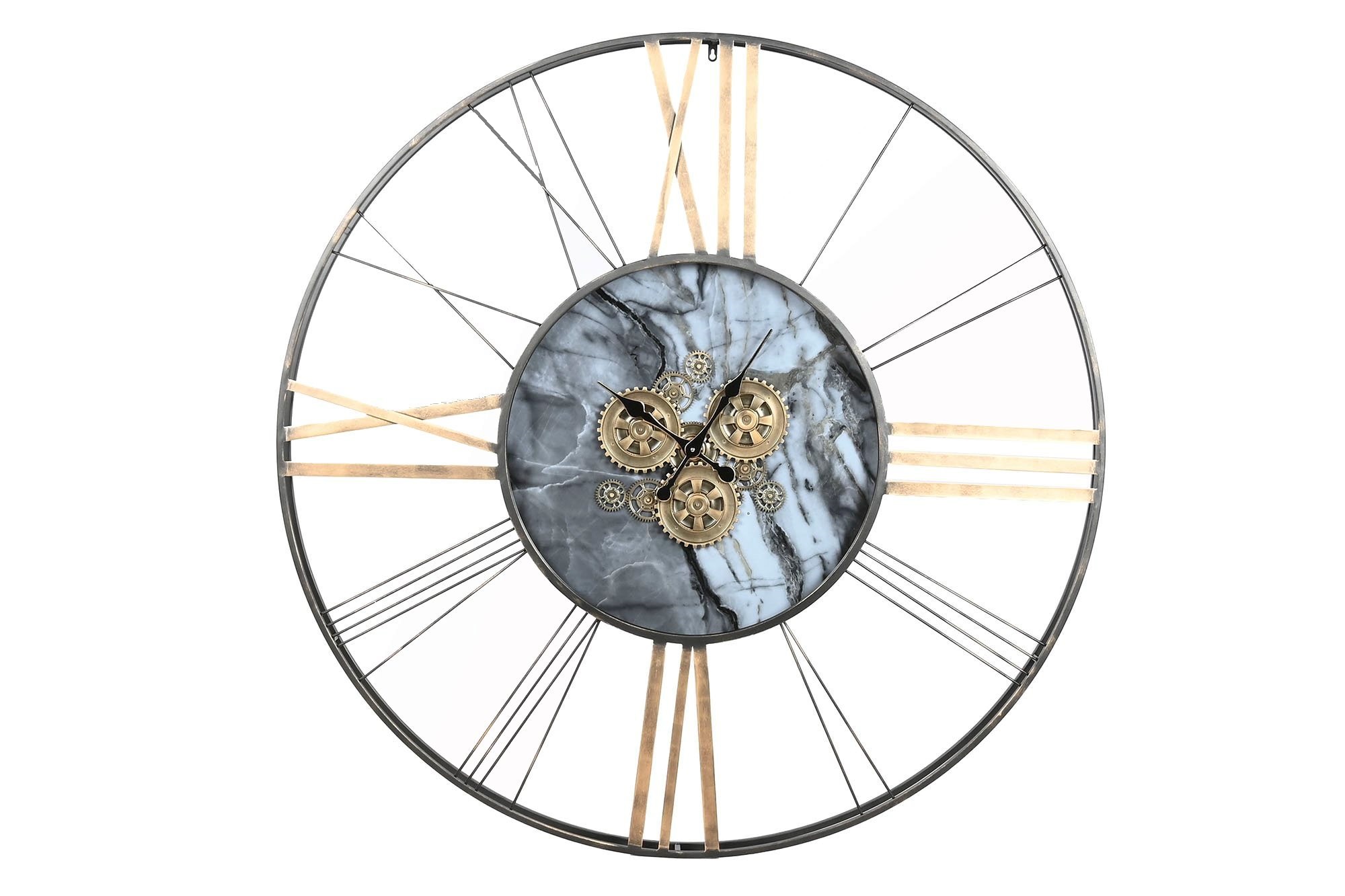 RELOJ PARED METAL 140X9X140 DORADO