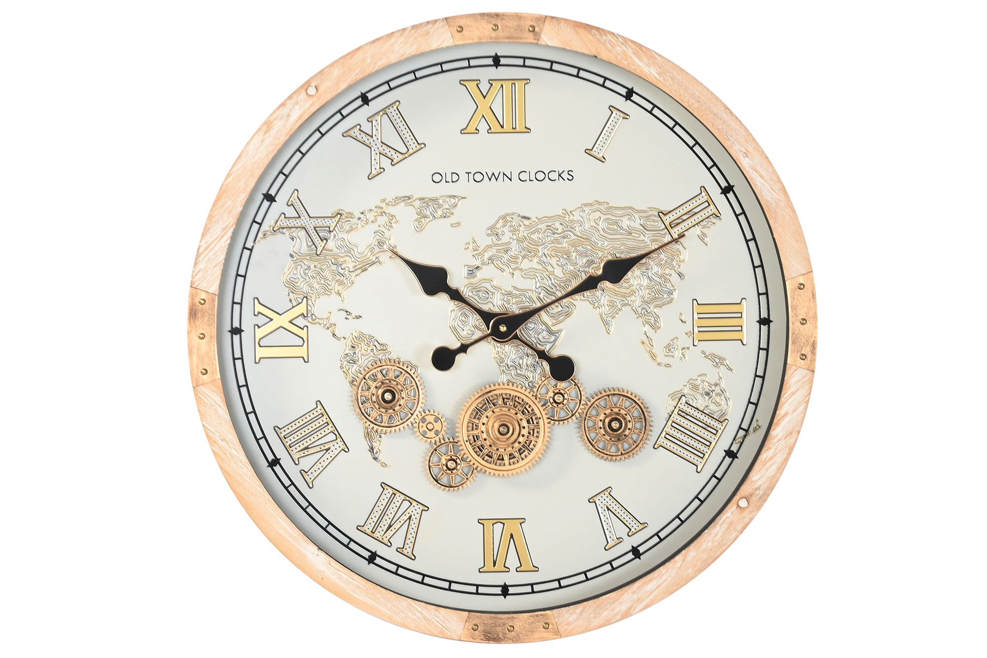 RELOJ PARED ABETO CRISTAL 63,5X8X63,5 MOVIMIENTO