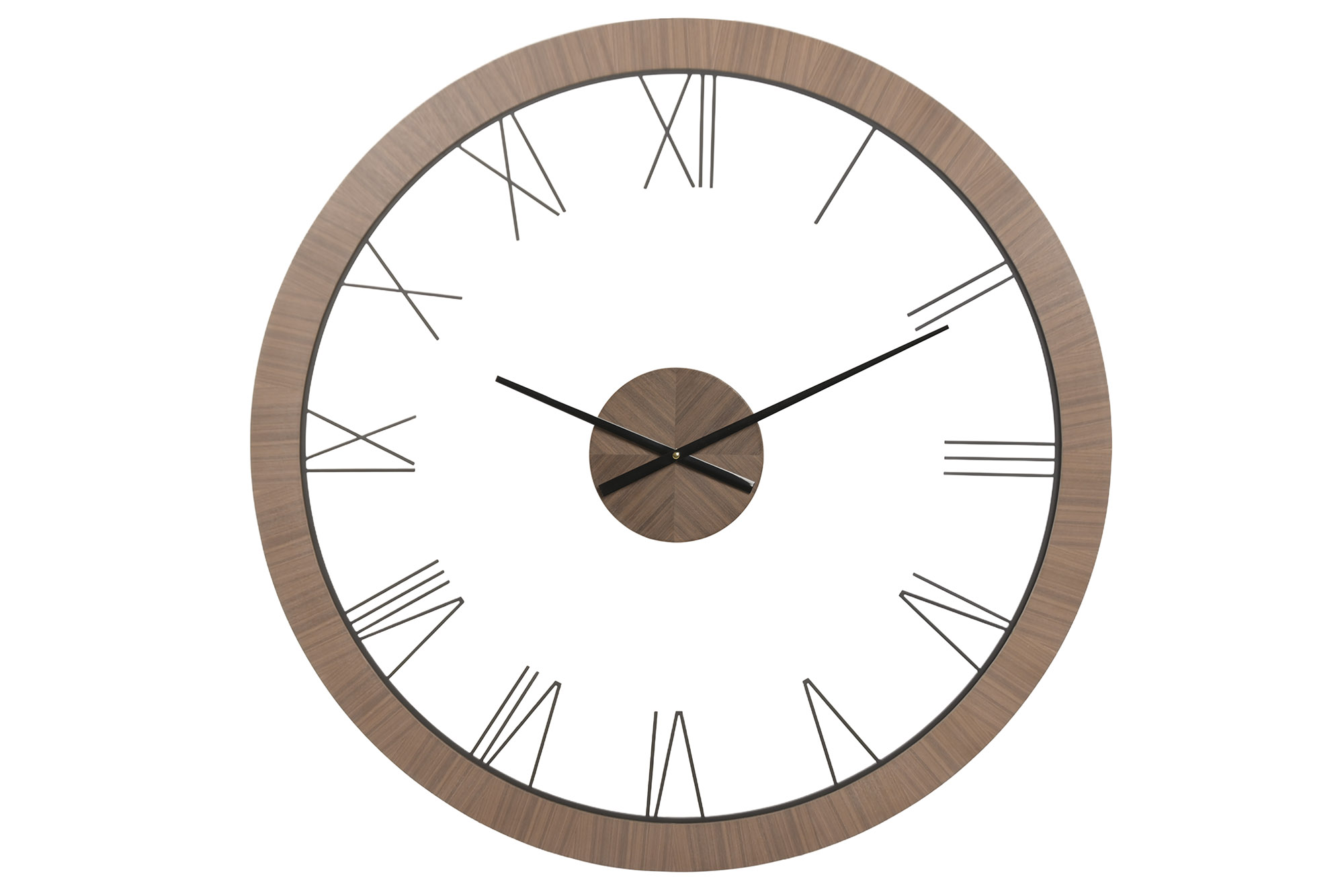 RELOJ ABETO METAL 140X8X140 MARRON