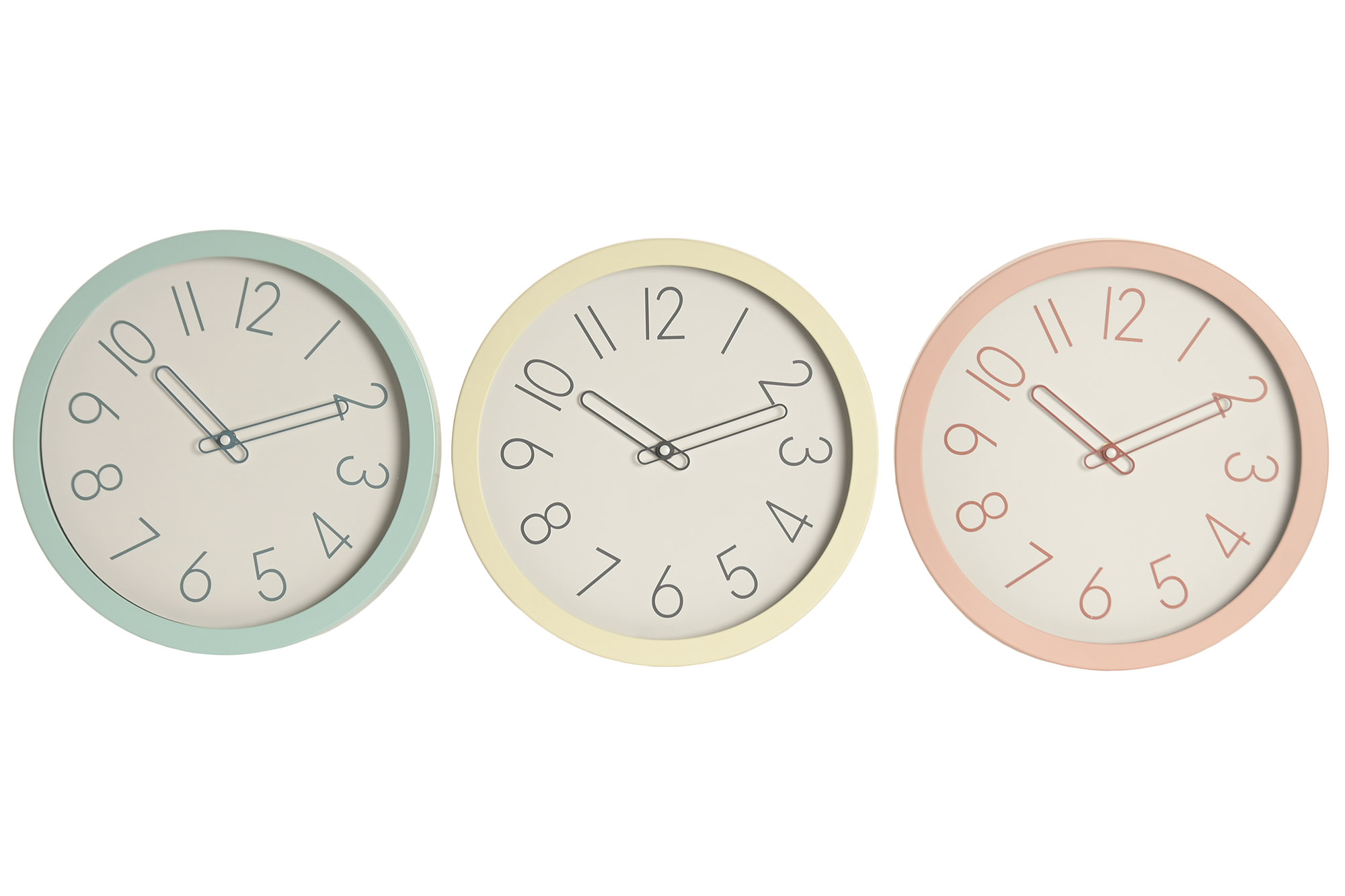 RELOJ PARED PVC 30X4,2X30 3 SURT.