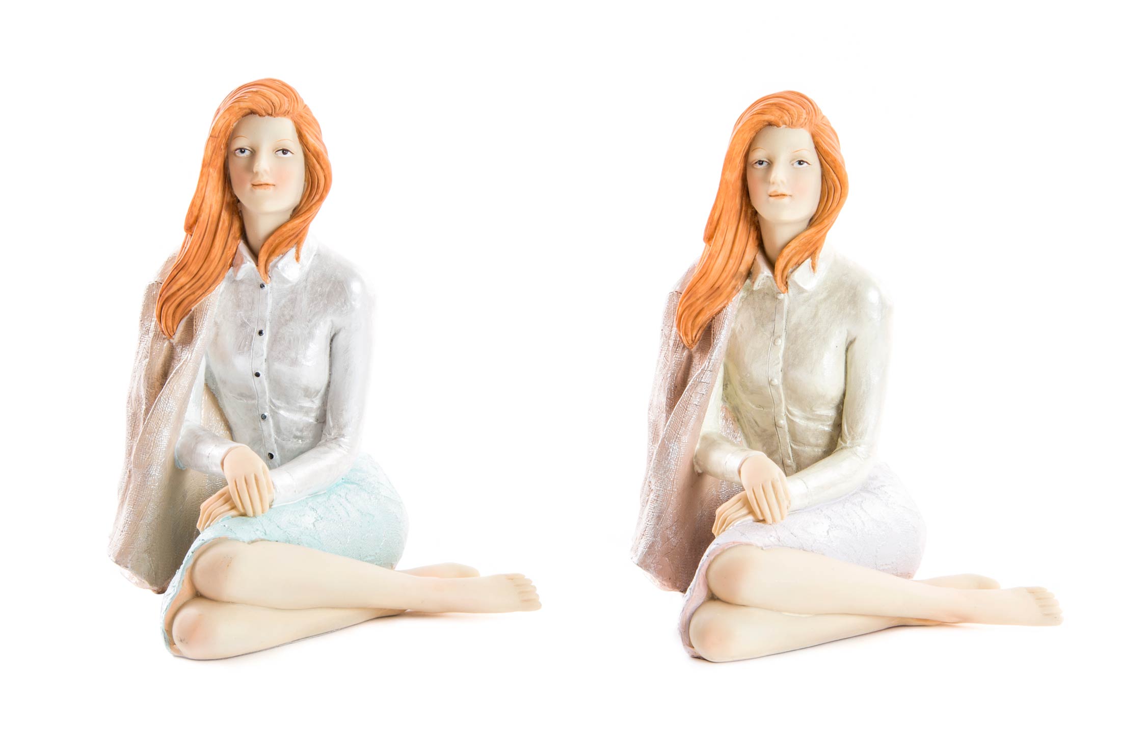 FIGURA RESINA 15X18X19,5 MUJER 2 SURT.