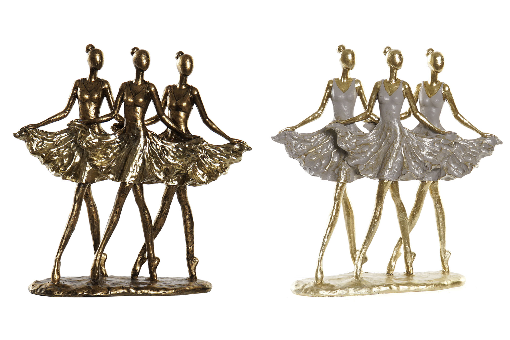 FIGURA RESINA 29X9X30,5 BAILARINAS 2 SURT.