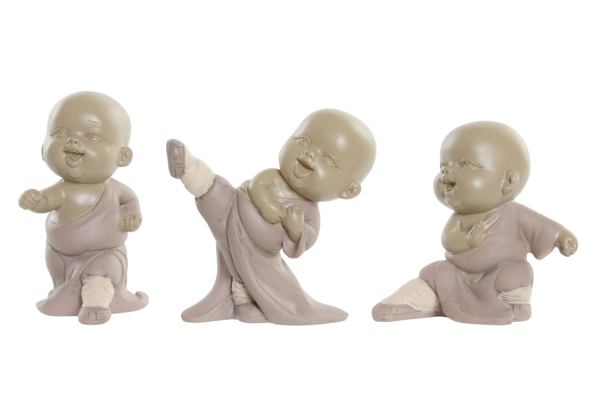 FIGURA RESINA 6,5X5,5X9 MONJE 3 SURT.