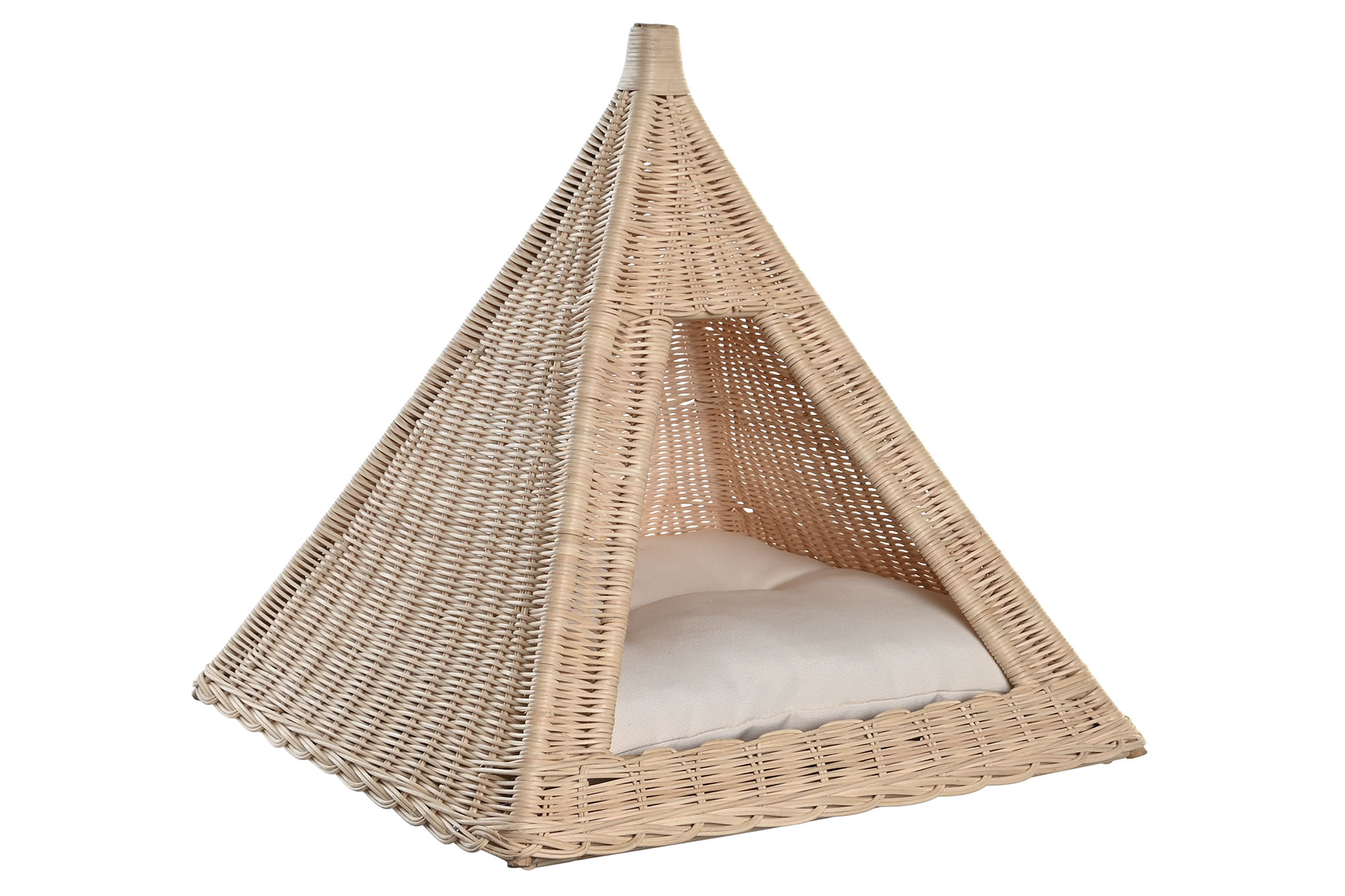 CAMA MASCOTA RATAN 45X45X45 NATURAL
