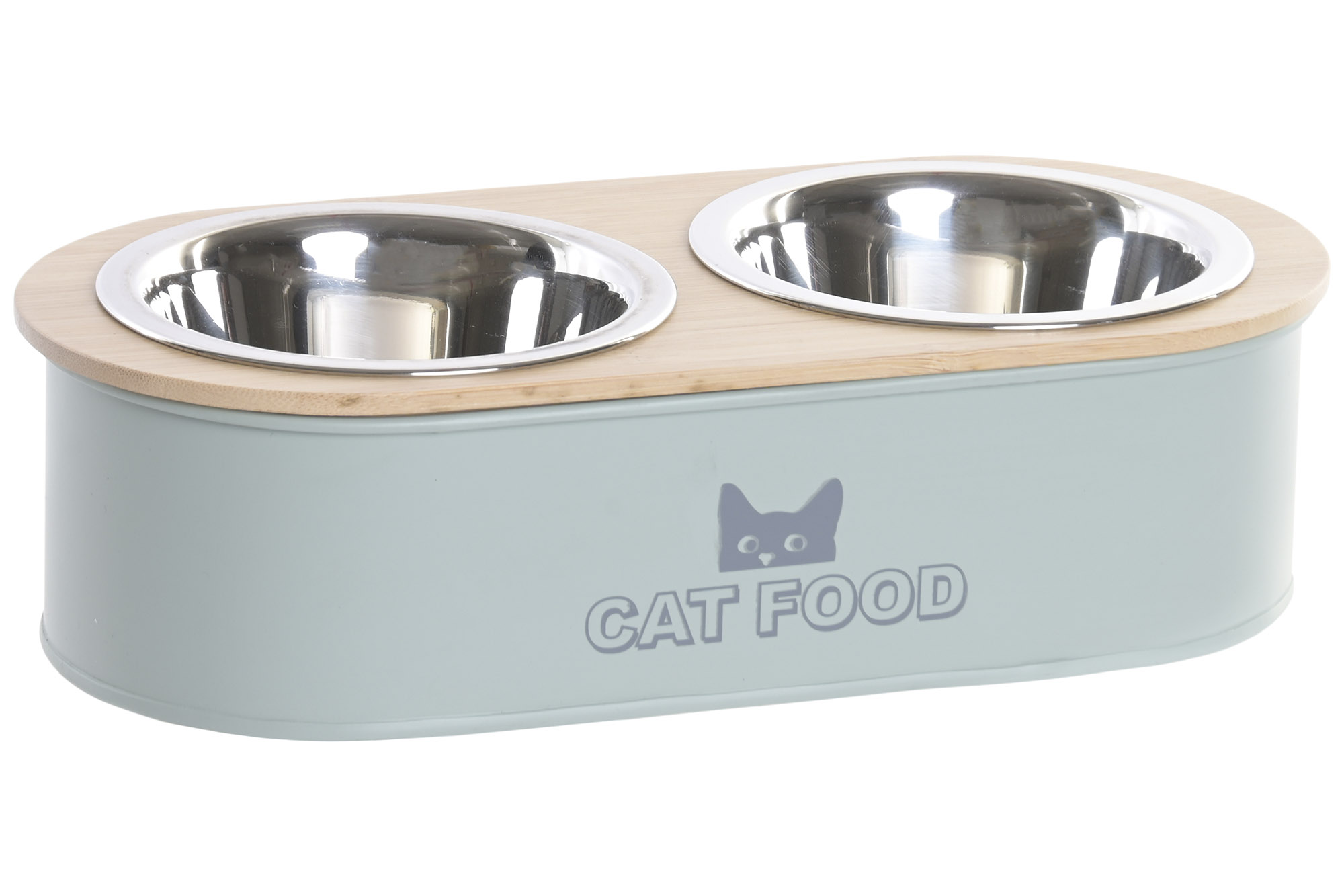 BOL SET 2 METAL 31X14,7X8,5 300ML+30 COMEDERO
