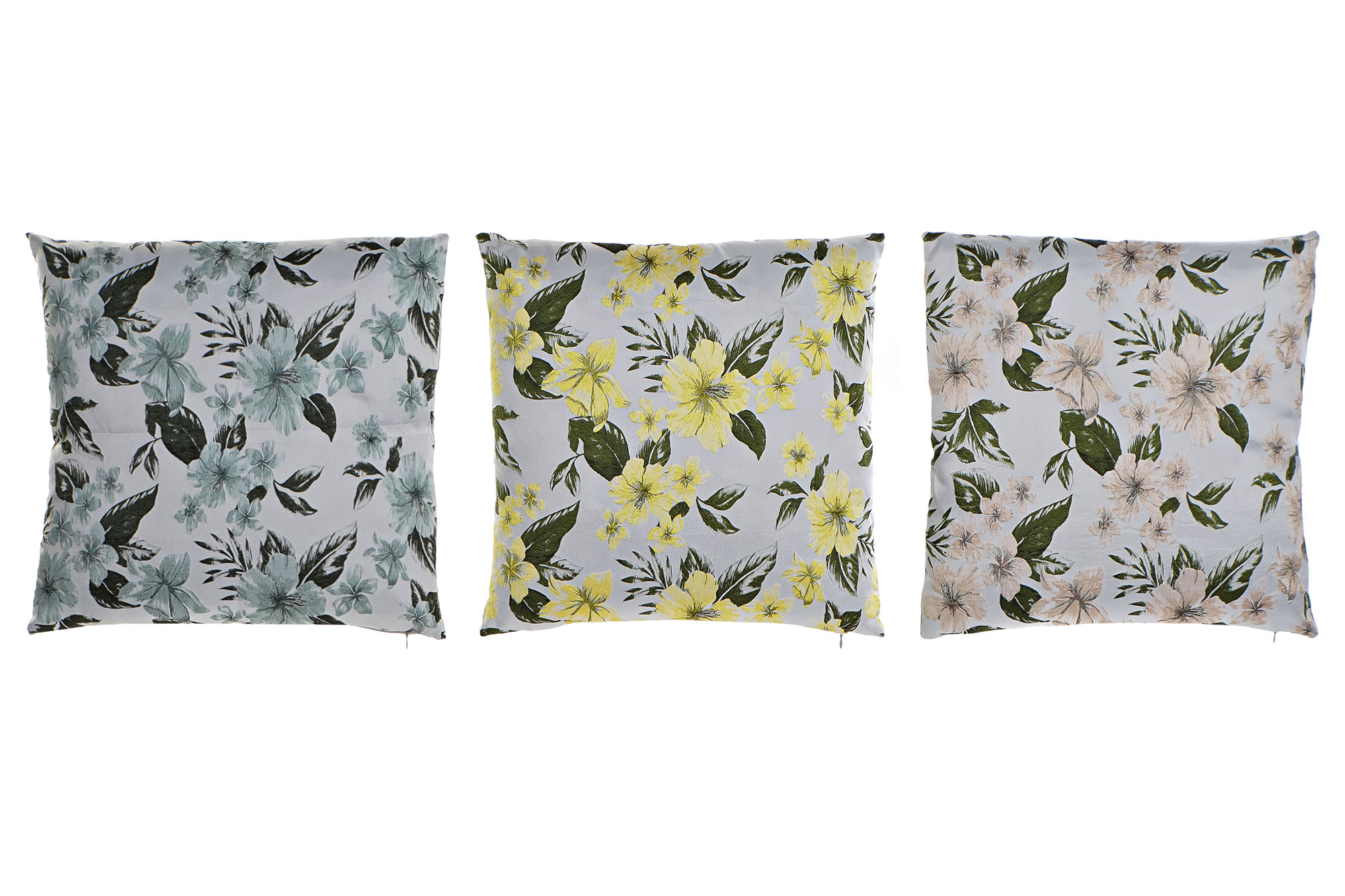 COJIN POLIESTER 45X10X45 400 GR. FLORES 3 SURT.