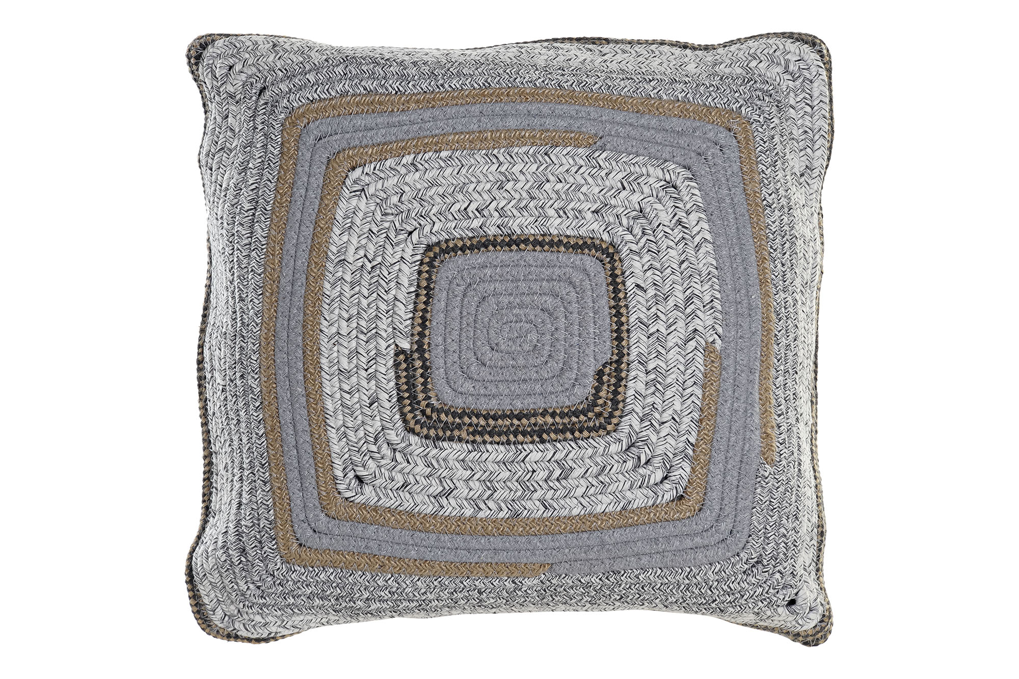 COJIN ALGODON YUTE 40X10X40 GRIS