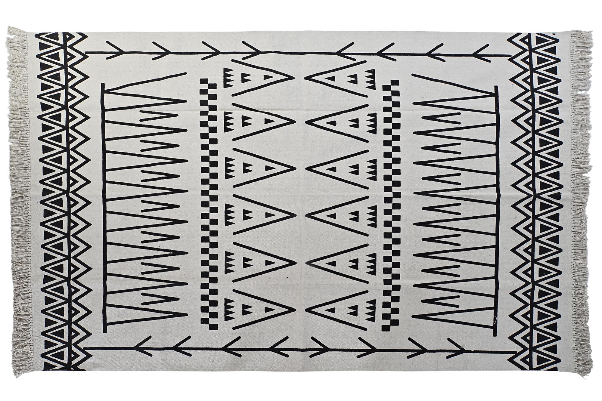 ALFOMBRA ALGODON 160X250X0,7 1000 GSM IKAT IMPRESO