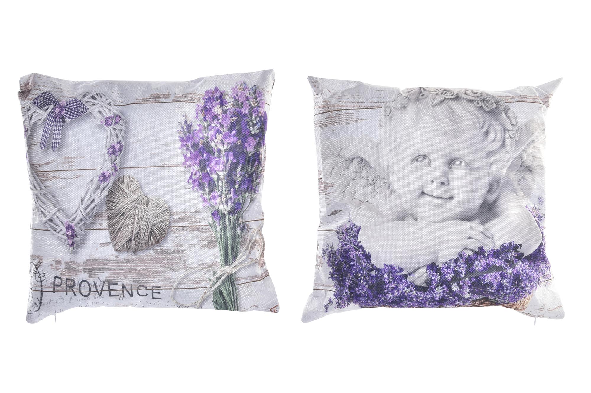 COJIN POLIESTER 45X10X45 450GR, LAVANDA 2 SURT.