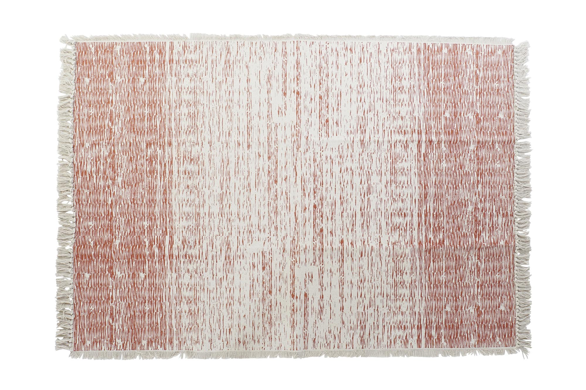 ALFOMBRA ALGODON 120X180X1 900 GSM, FLECOS NARANJA