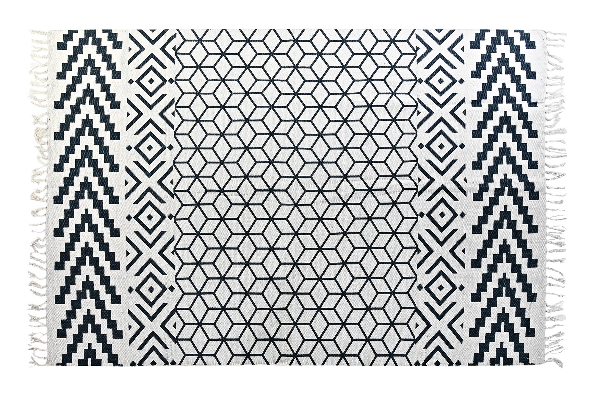 ALFOMBRA ALGODON 160X230X1 NEGRO