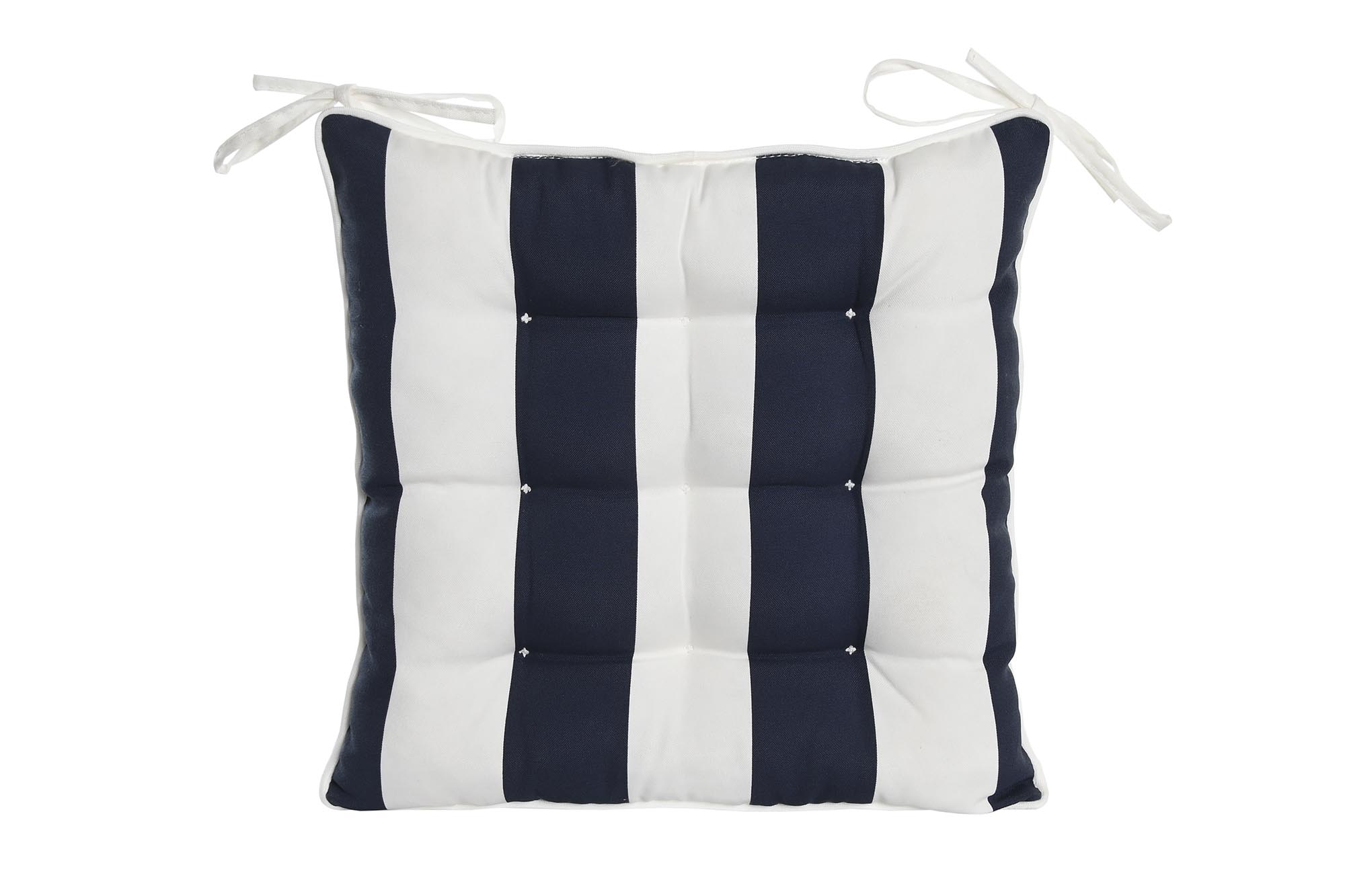 COJIN SILLA POLIESTER 40X40X7 430 GR, RAYAS