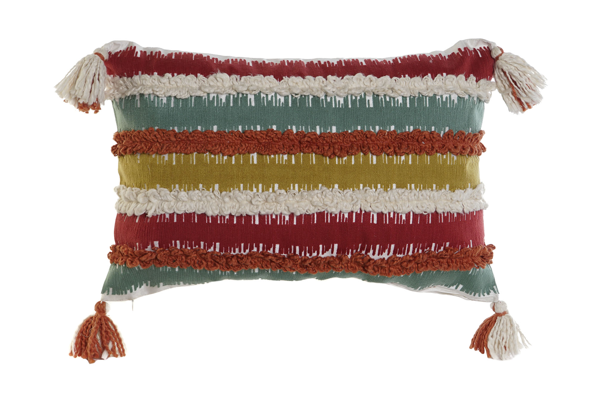 FUNDA COJIN ALGODON 60X1X40 RAYAS MULTICOLOR