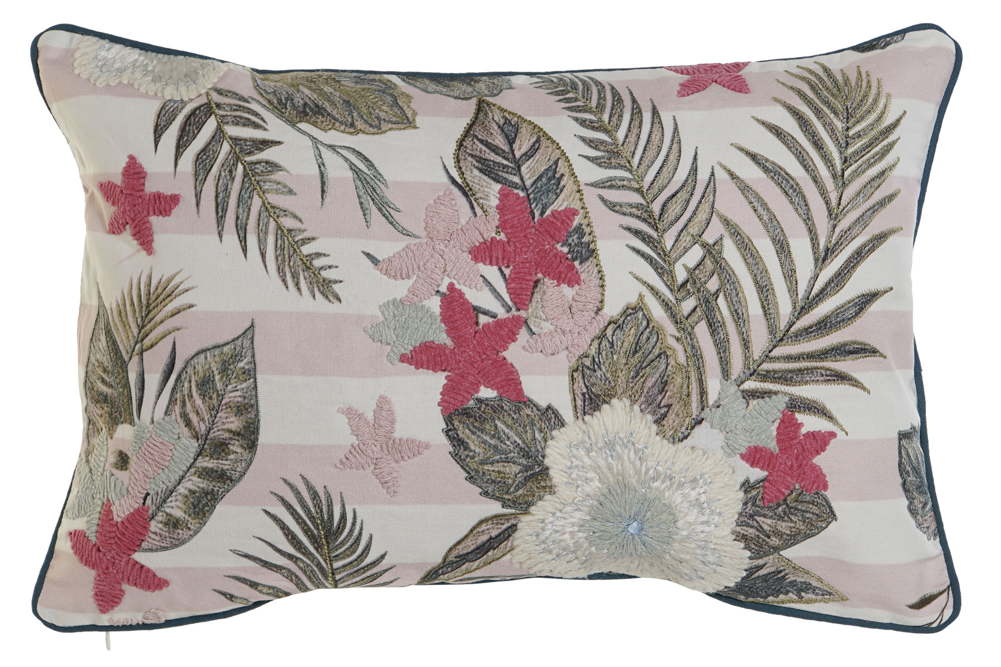 FUNDA COJIN ALGODON 60X1X40 TROPICAL VERDE