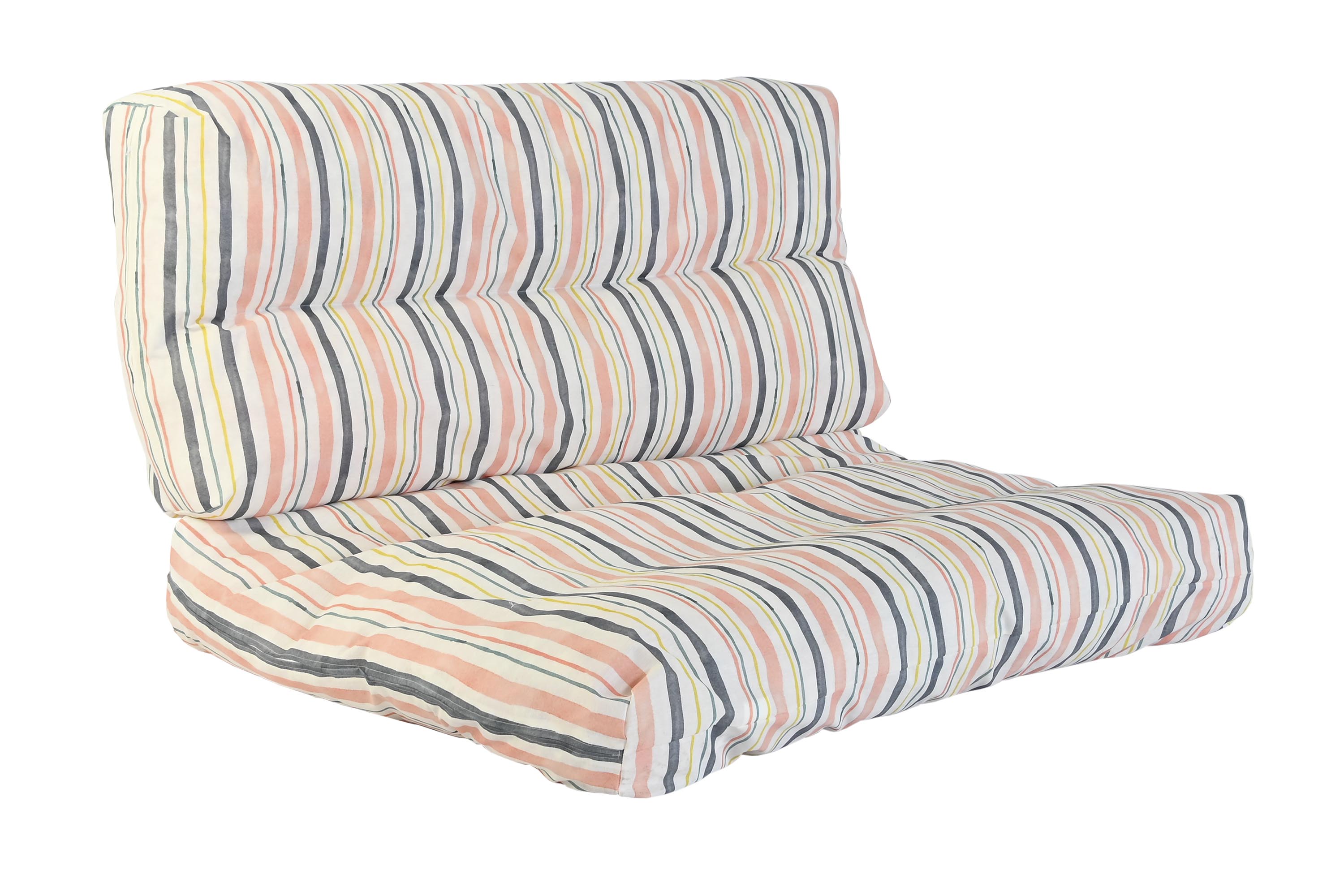 COJIN SUELO SET 2 ALGODON 120X80X16 RAYAS