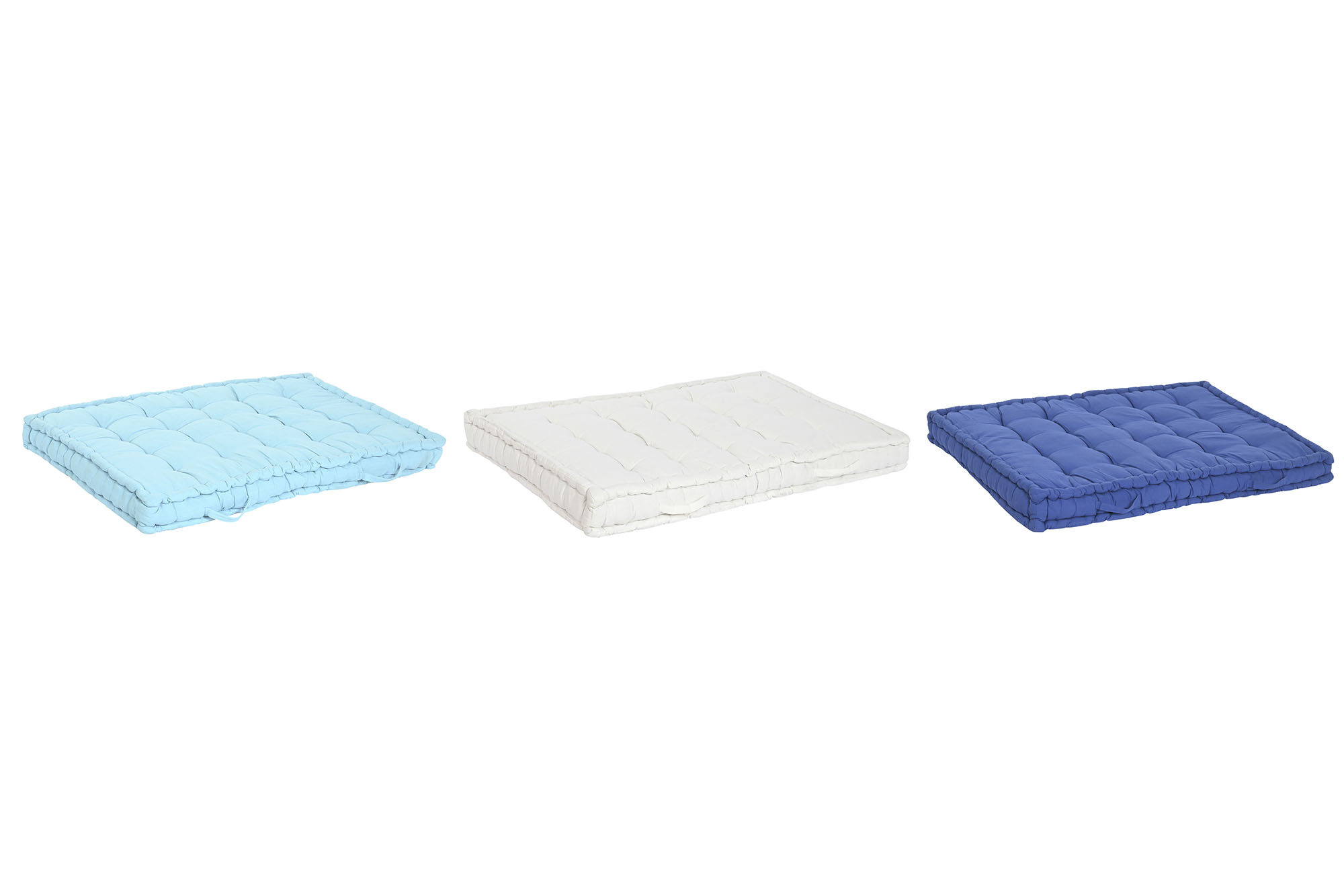COJIN SUELO ALGODON 110X78X12 3 SURT.