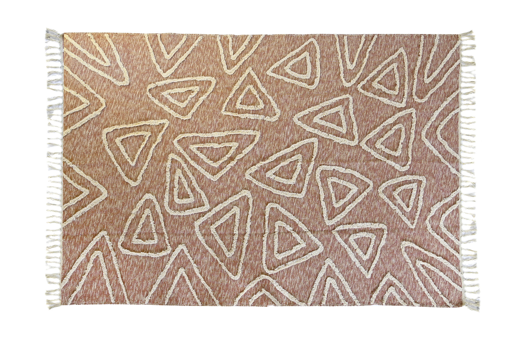 ALFOMBRA ALGODON 160X230X1 1300 GSM FLECOS BORDADO