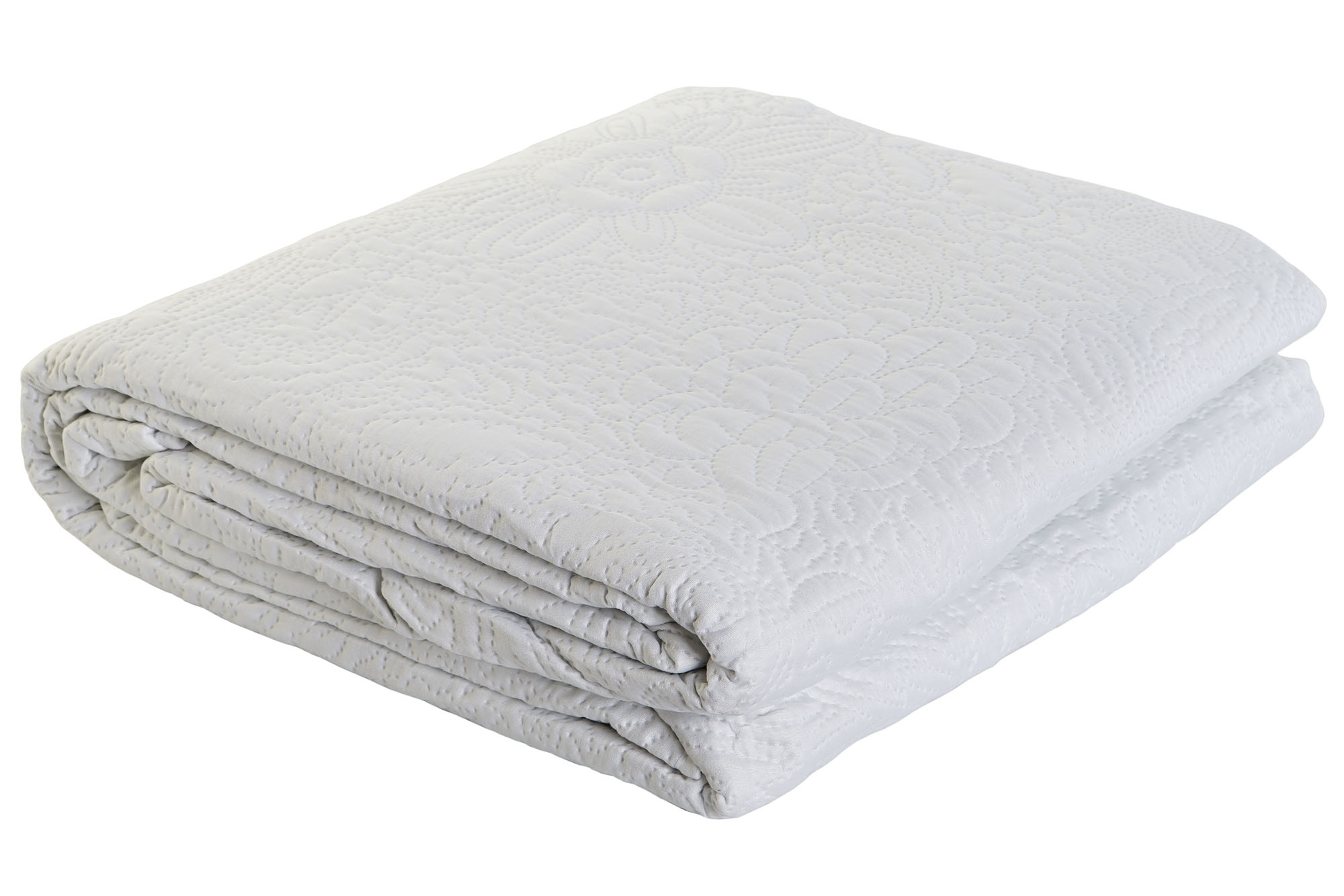 COLCHA POLIESTER 270X270X1 285 GSM, FLORAL BORDADO