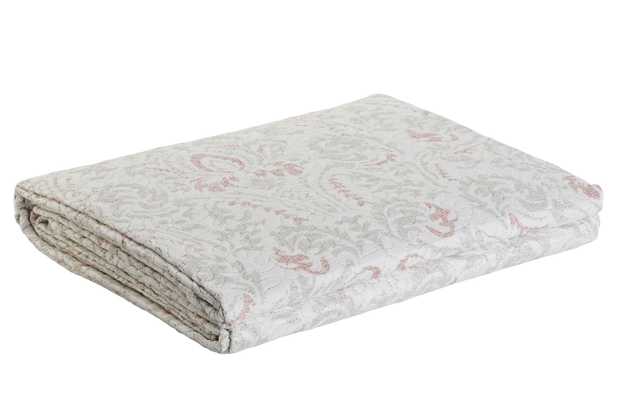 COLCHA POLIESTER 180X260X1 285 GSM, FLORAL BORDADO