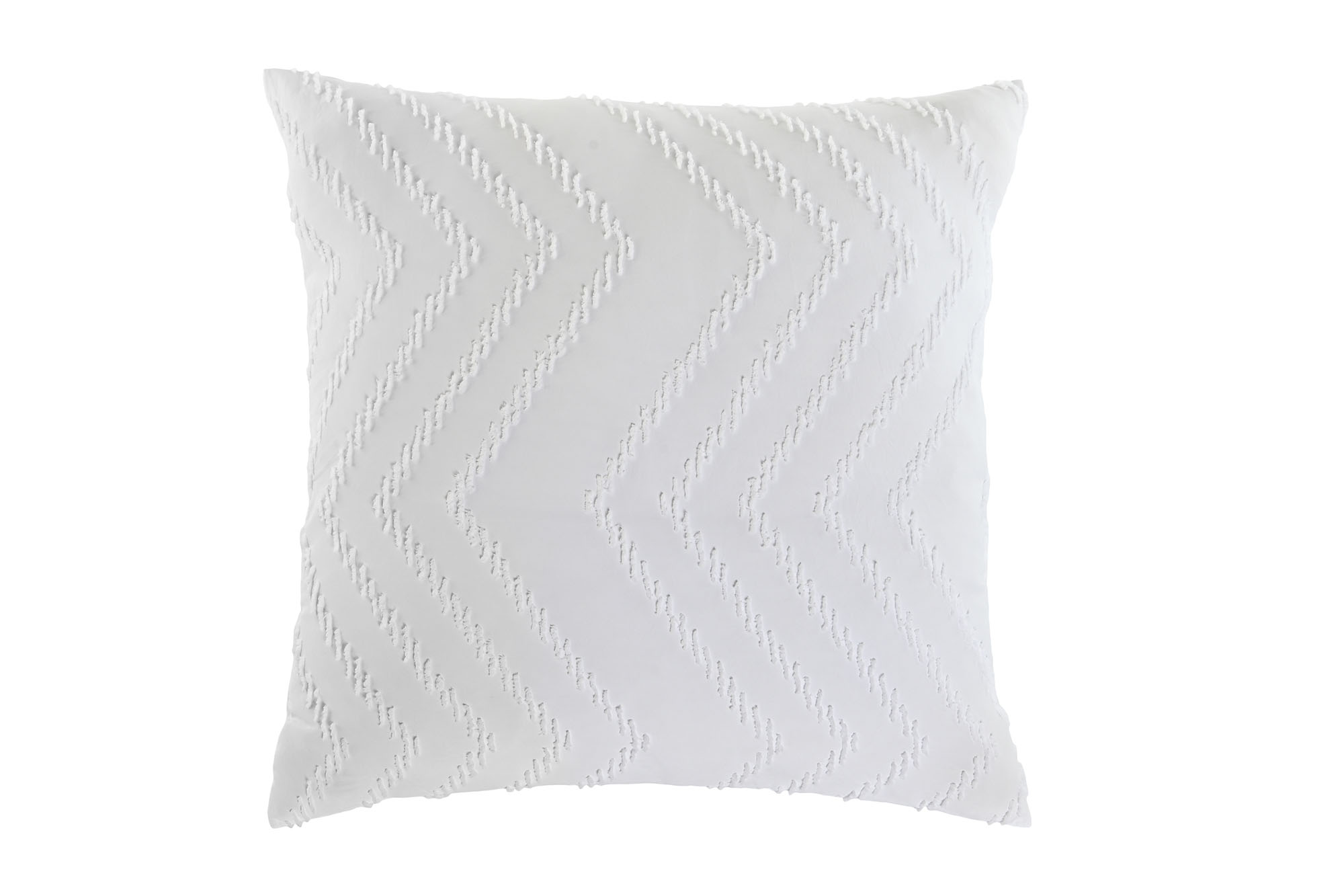 COJIN POLIESTER 45X45X45 420 GR. BORDADO BLANCO